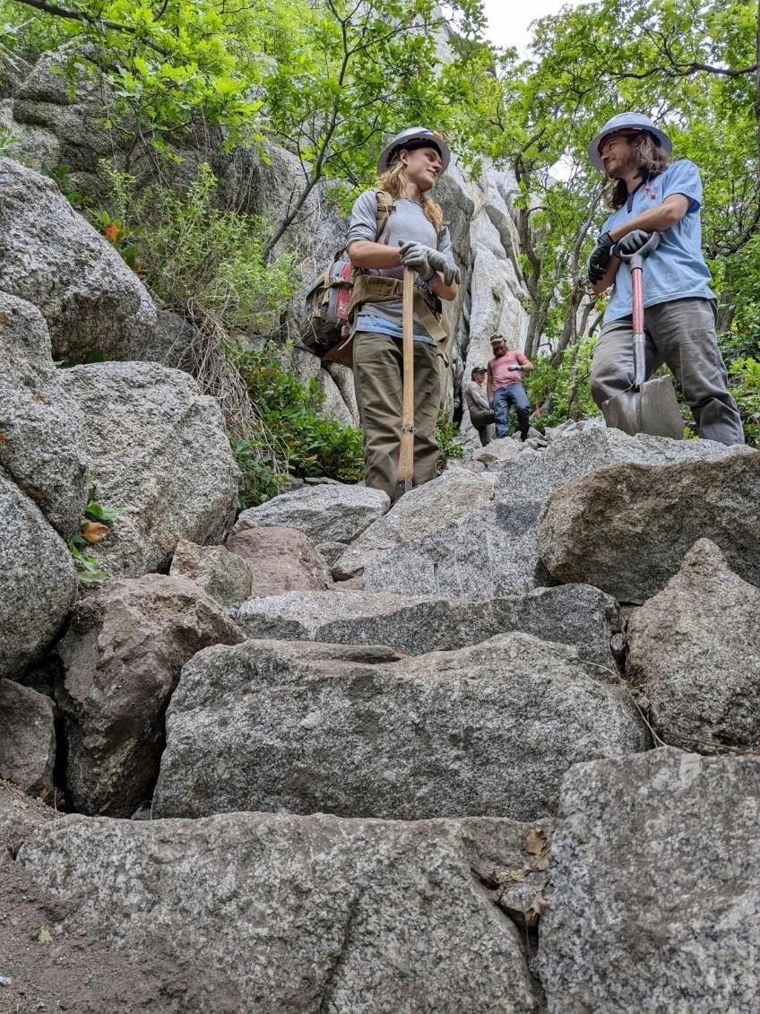 Gate Buttress, LCC Trail Work Re-cap - Spring 2023