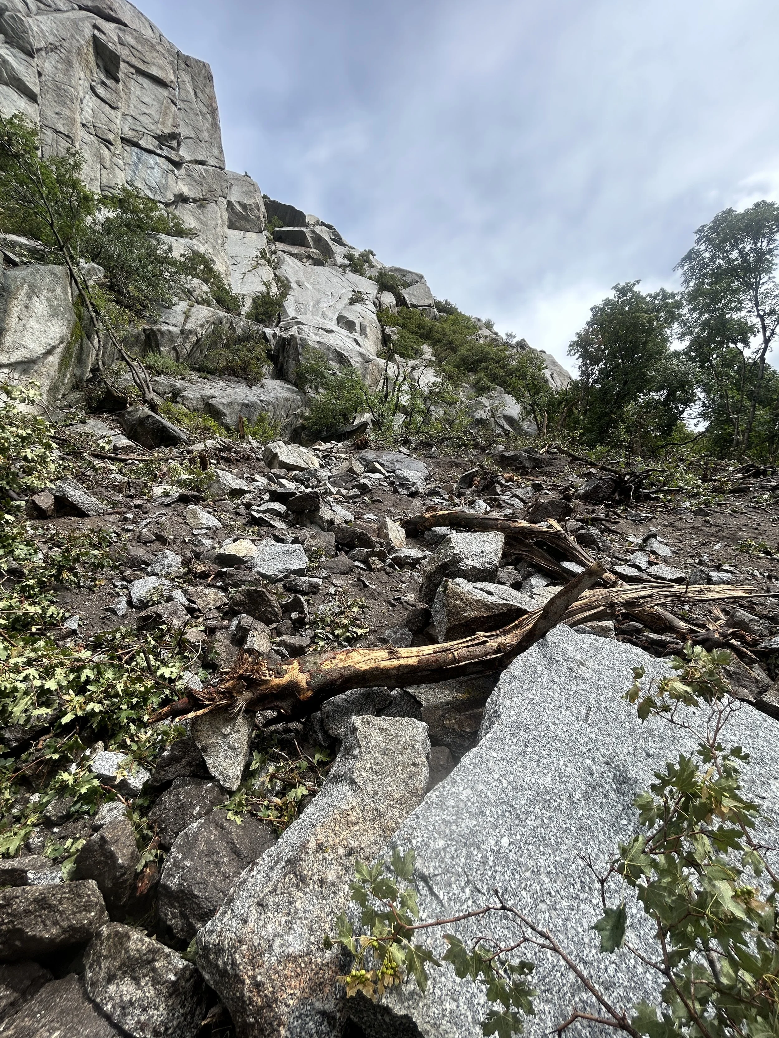 Gate Buttress Rock Fall: August 21, 2023