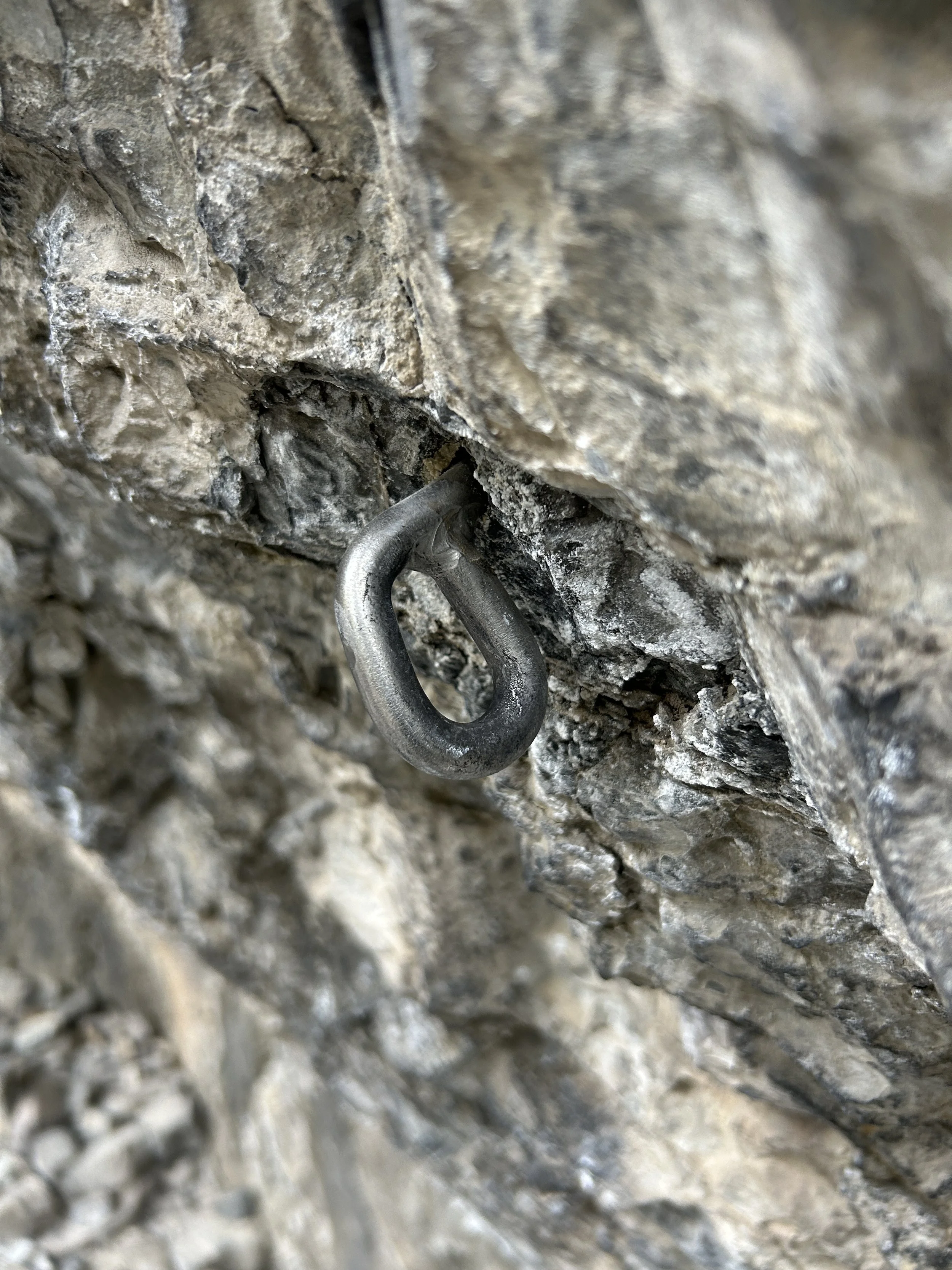 Glue-in, found as is.  