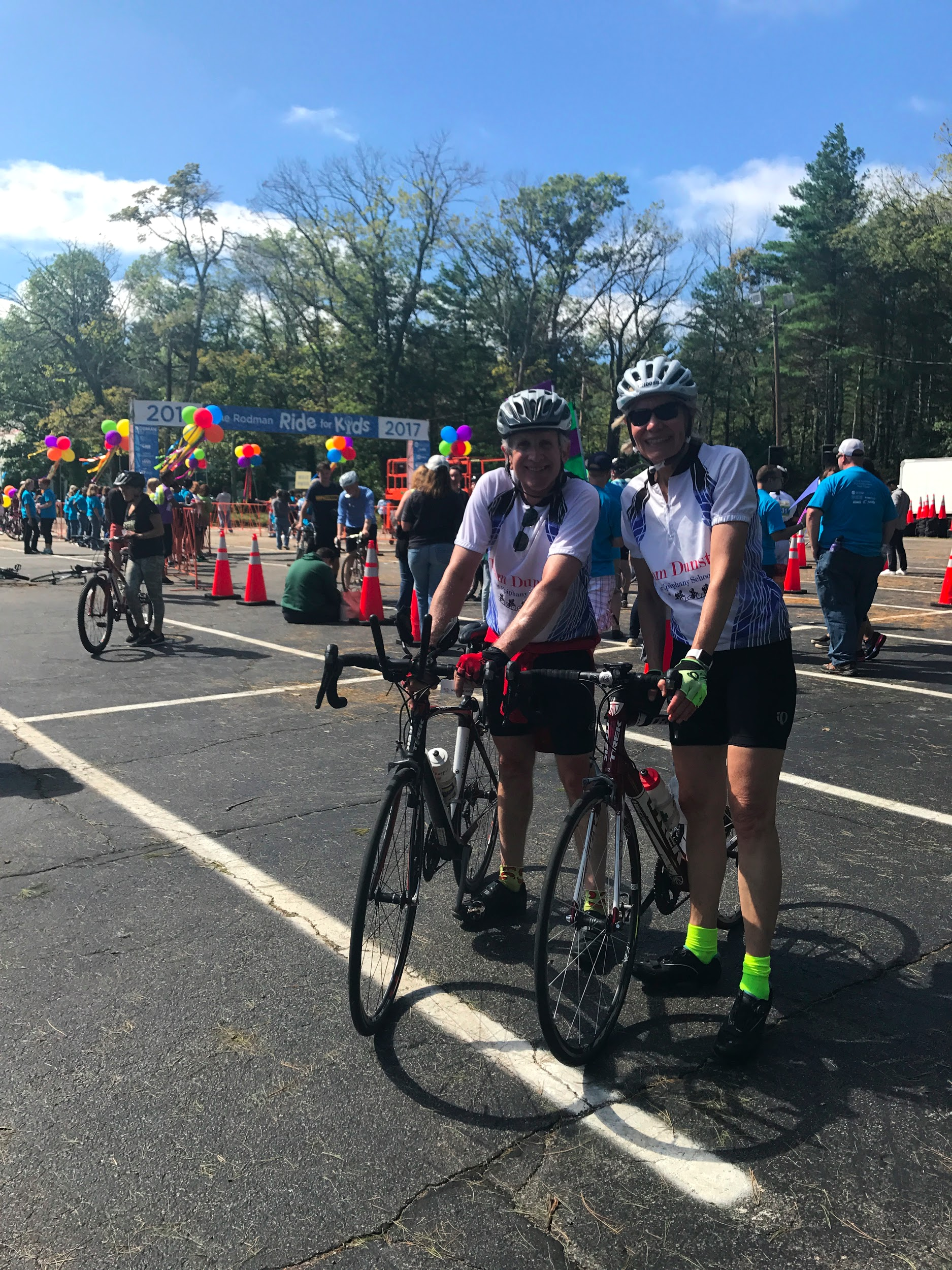 George Motley and Carol at the finish line!