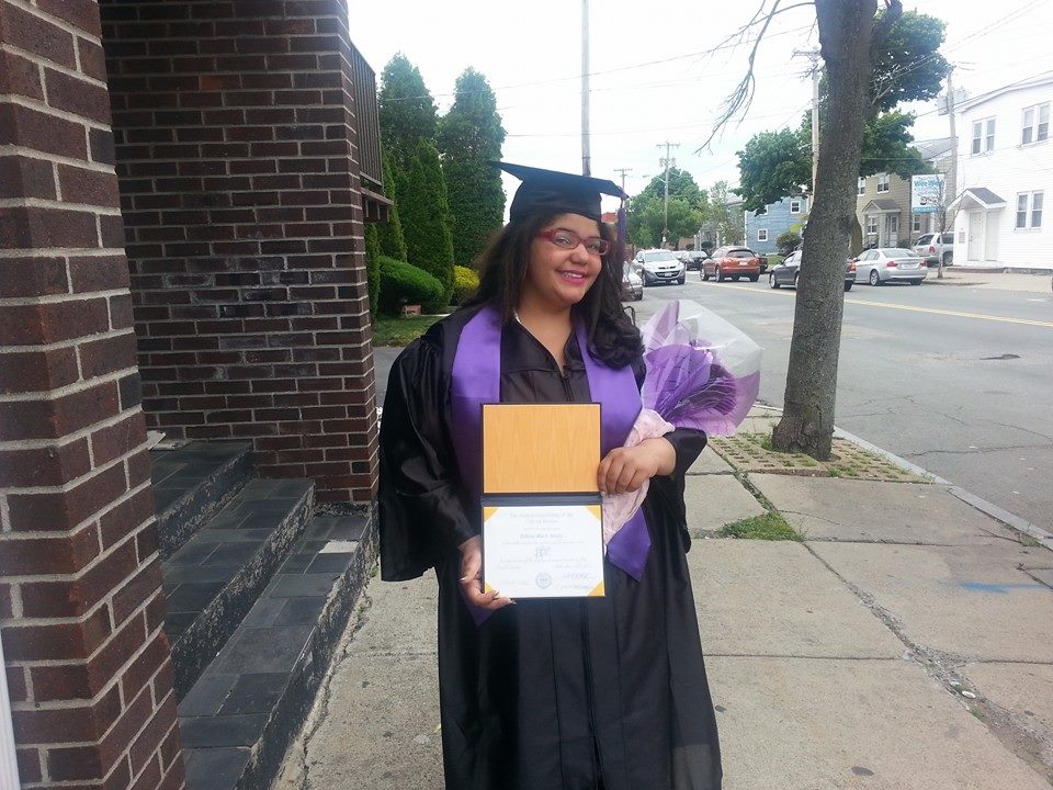 Tiffany Smyth at her high school graduation. 