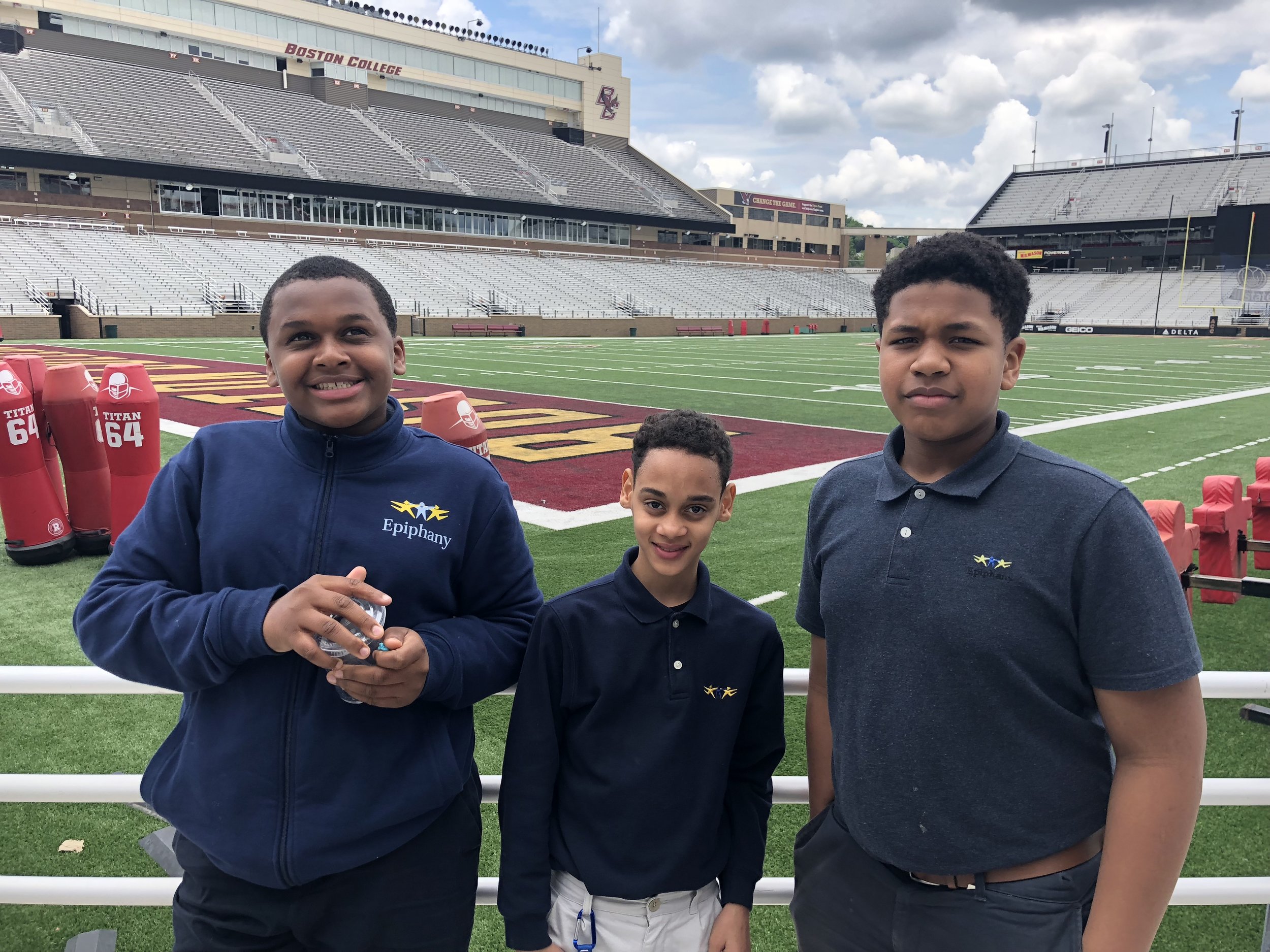   Victor, Angel and Micah at Northeastern  