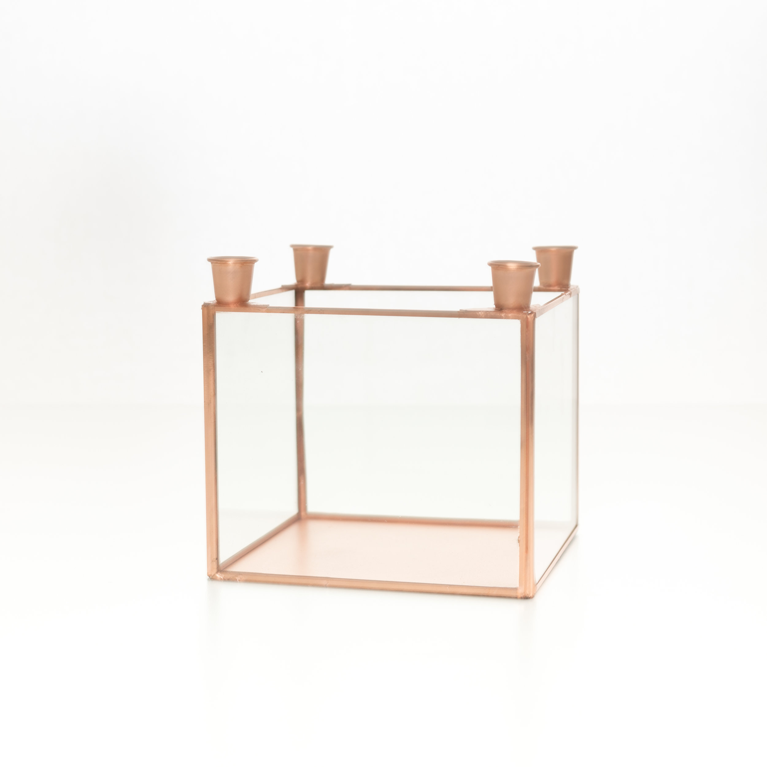 Copper candelabra