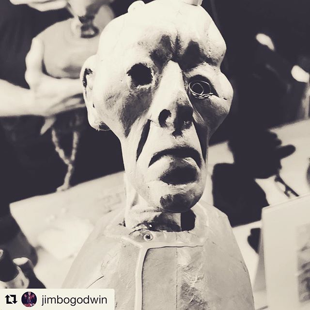 Getting ready for a very full house tonight. Will you be in the audience?  Only 6 shows left... #puppets #occult #admin #storm #thinkdifferent #sculpture #closet #shaman