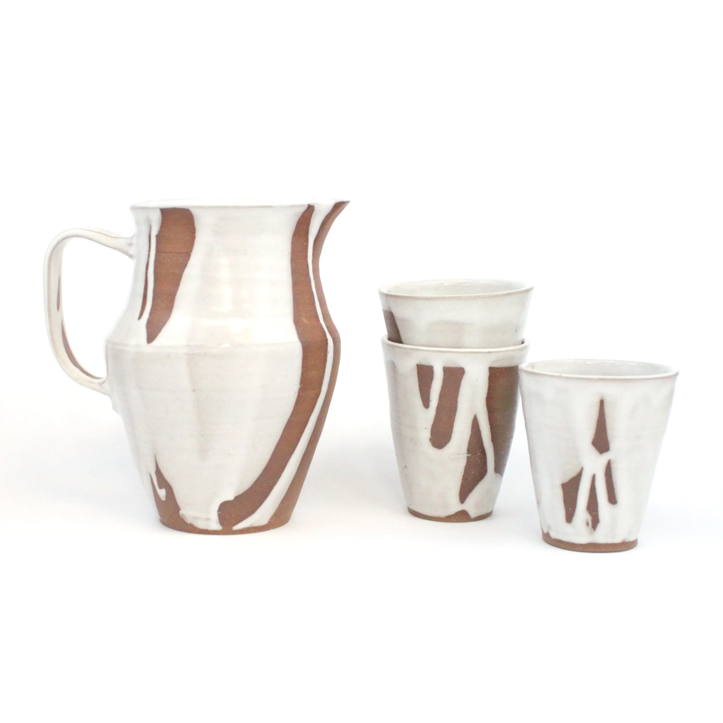 Emergence Pitcher and Tumblers