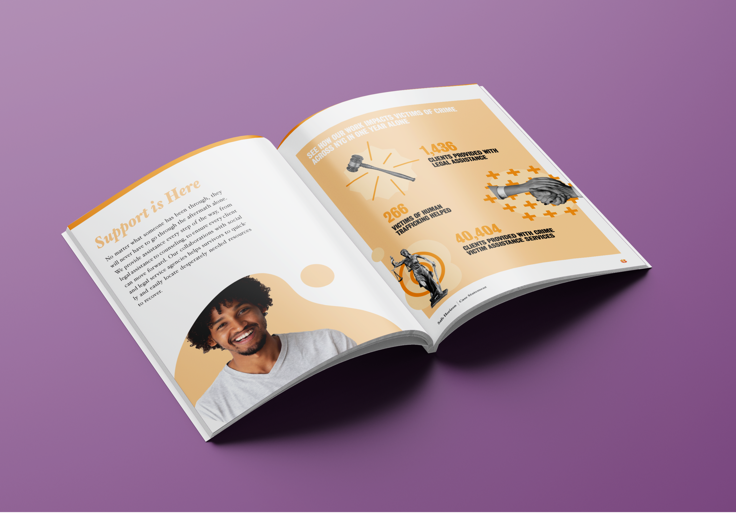  Supporting materials included shorter-form brochures, along with email content. 