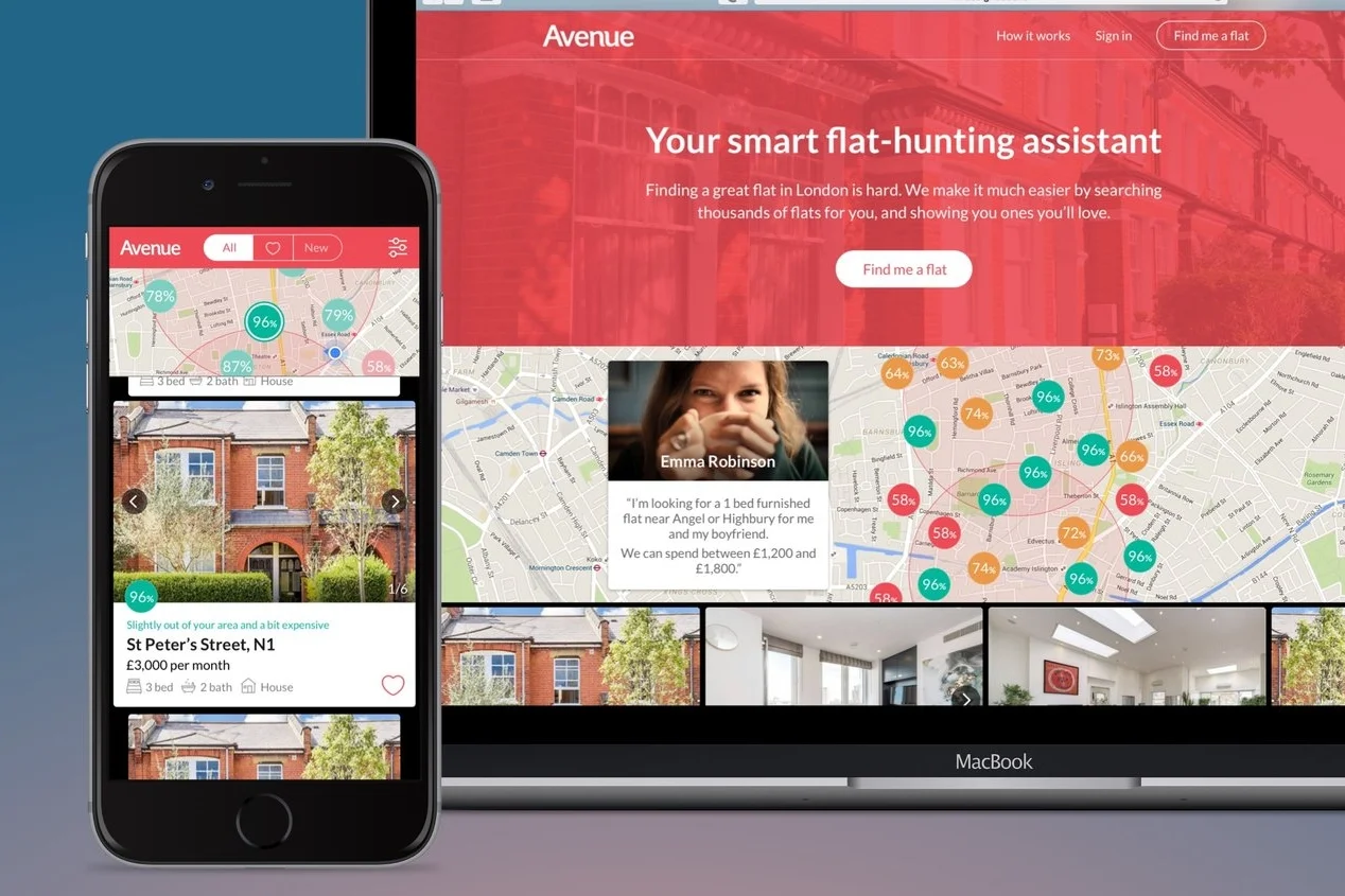 Avenue – Co-founder/CTO of a London flat-hunting assistant (Node.js/Express & AWS)