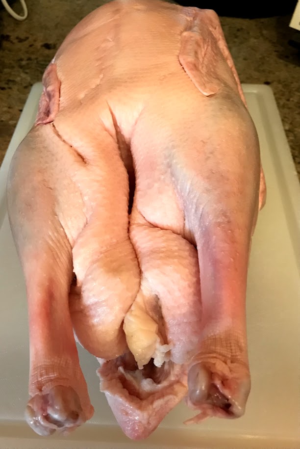 Whole raw goose