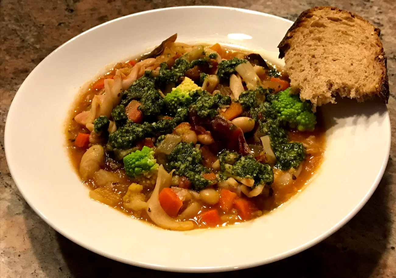 Sop up the goodness of this hearty winter soup.