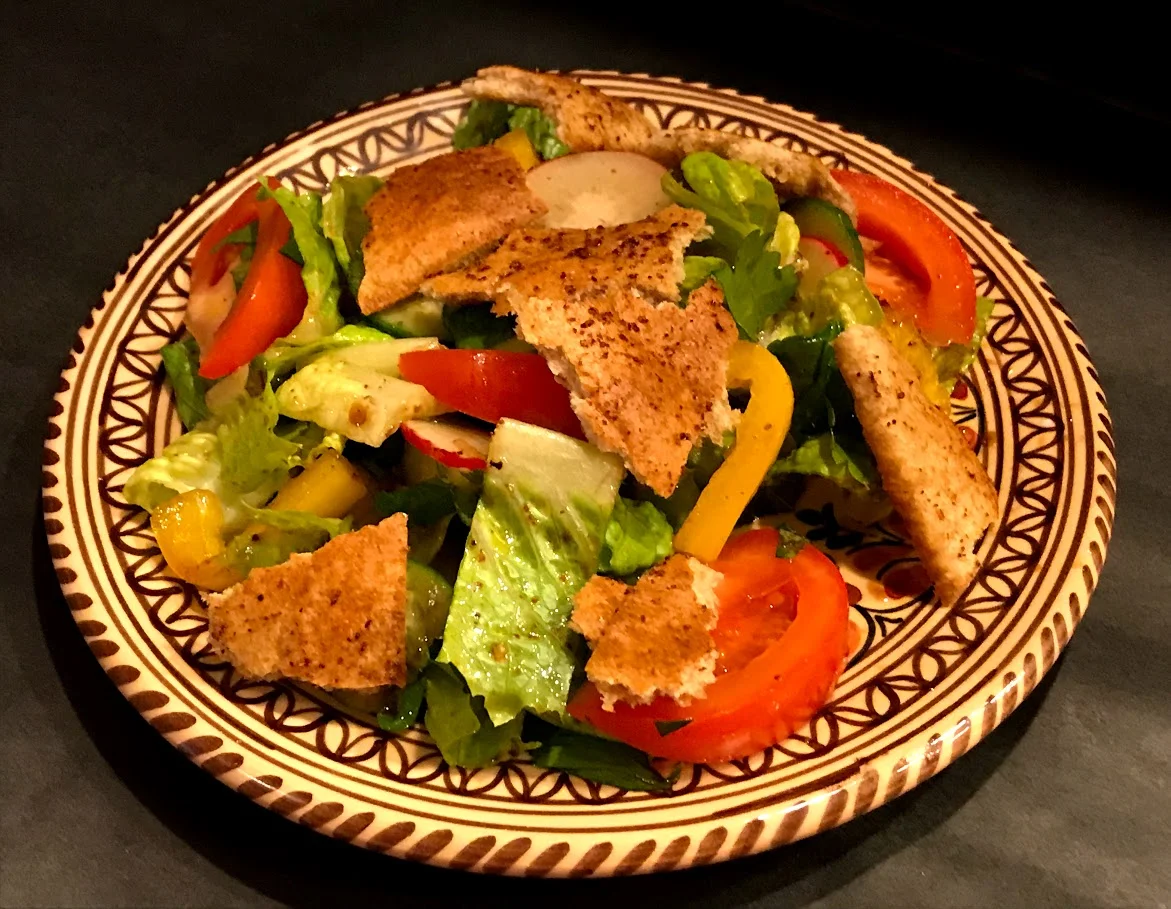 Fattoush, Lebanese Bread Salad 