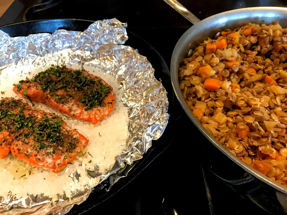 herb salmon pan+salmon done.jpg