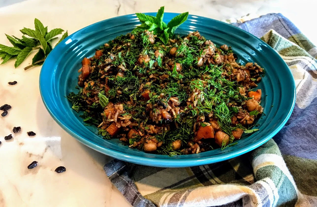 One Pan Spicy Basmati Rice and Chickpeas