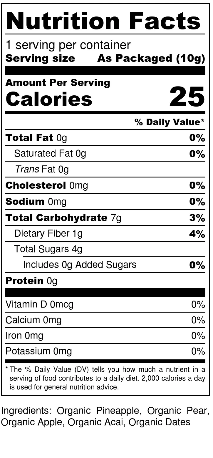 Pineapple + Acai Drizzle - Nutrition Label (1).jpg