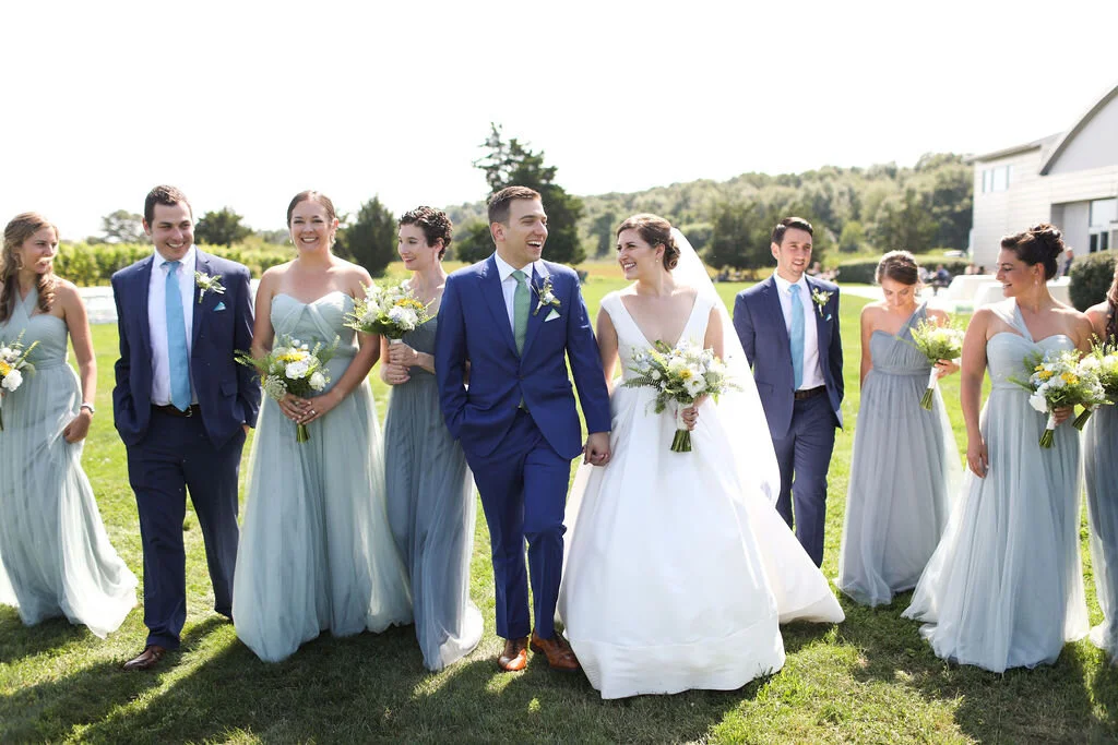 Yael + Matt's Beautiful Saltwater Farm Vineyard Wedding
