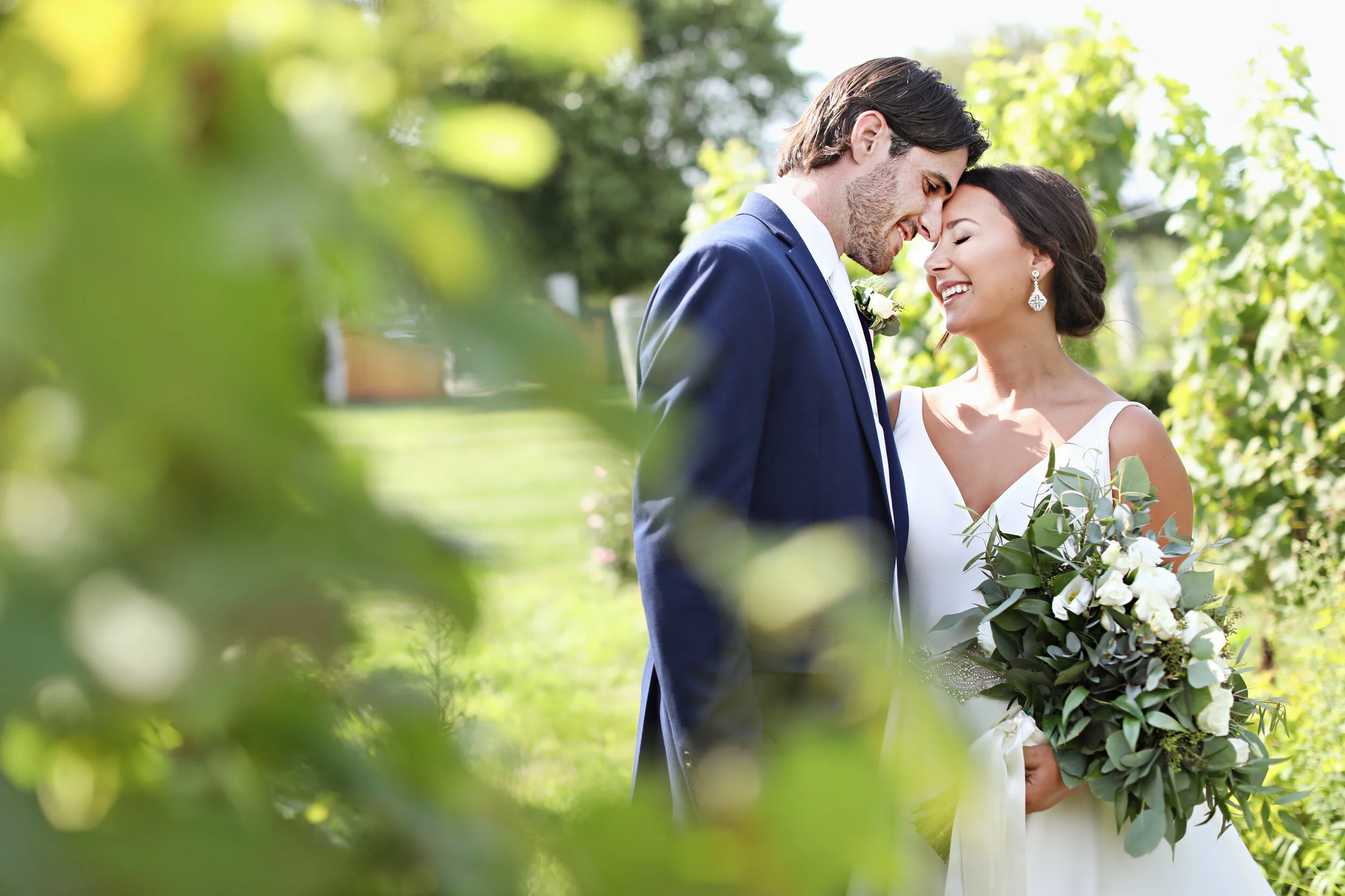 Kathryn + Robby's Gorgeous Saltwater Farm Vineyard Wedding