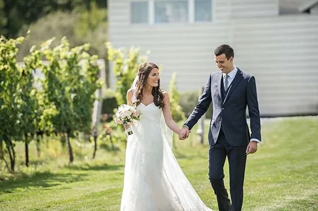 #flashbackfriday to Kaylie + Andrea's fall wedding at @saltwaterfarmvineyard. 🌿

From @jenbachphoto... &quot;Andrea was born and partially raised in Italy, and a lot of his family were able to fly over to join this&nbsp;sweet couple on their beautif