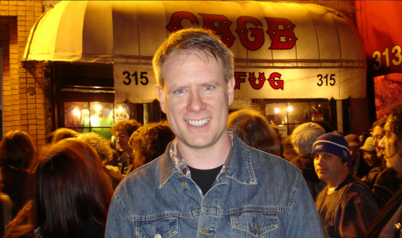 Randy at the closing night of CBGB, October 15, 2006. Photo by Sheila Look. 