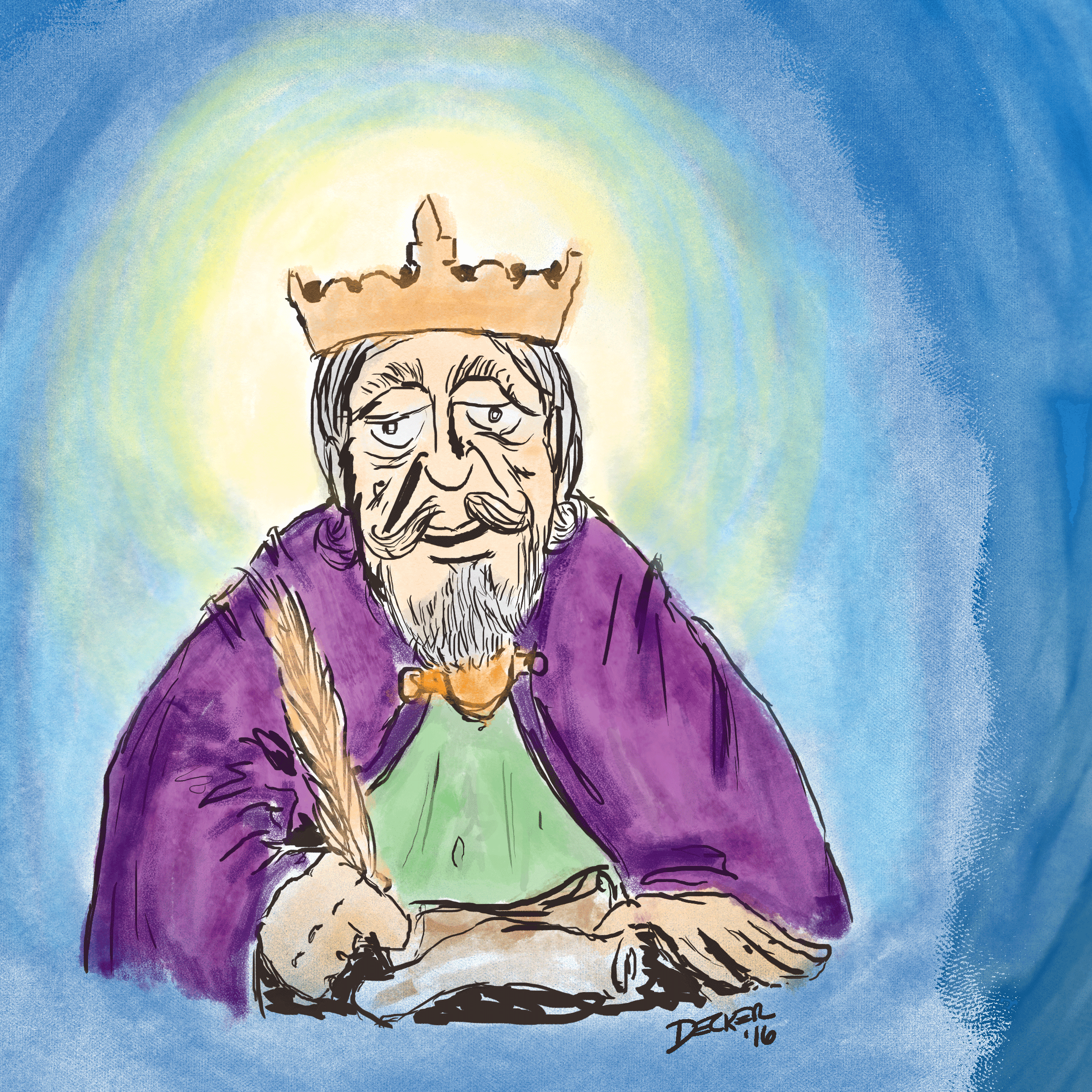 St. Louis the IX Writing to His Son