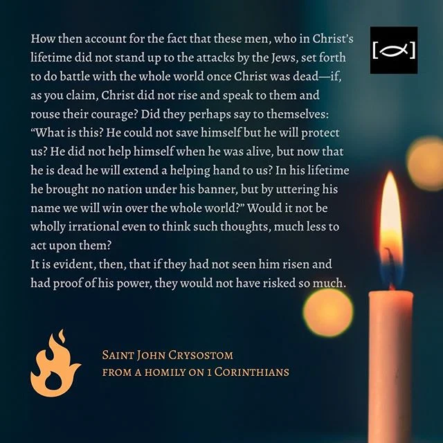 “It was clear through unlearned men that the cross was persuasive, in fact, it persuaded the whole world.” —St John Crysostom