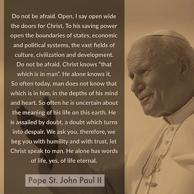 Pope St. John Paul II, pray for us!