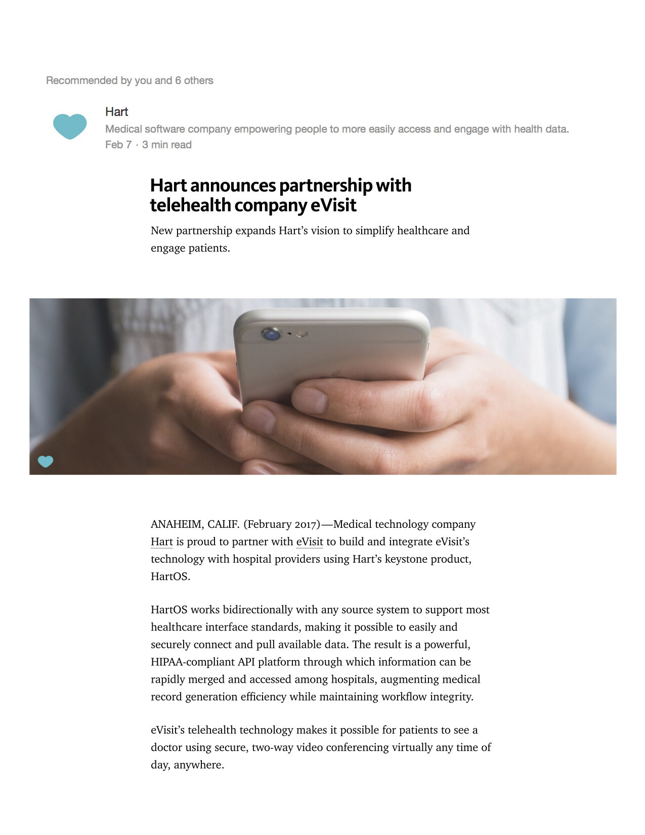 Hart announces partnership with telehealth company eVisit_page 1.jpg