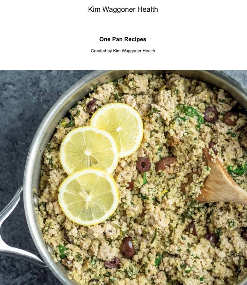 One Pan Recipe Ebook