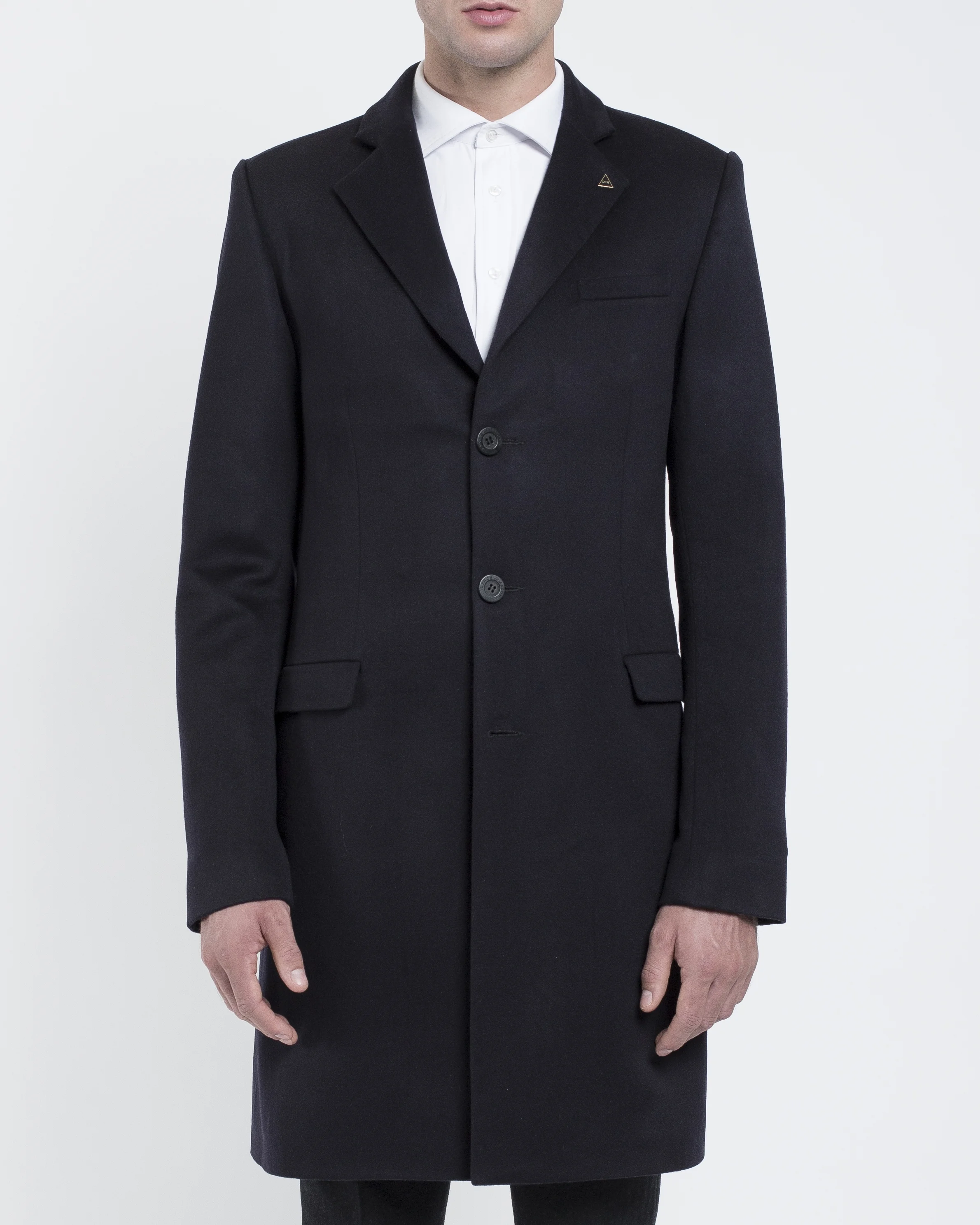 Templar Navy Coat For Tall Men