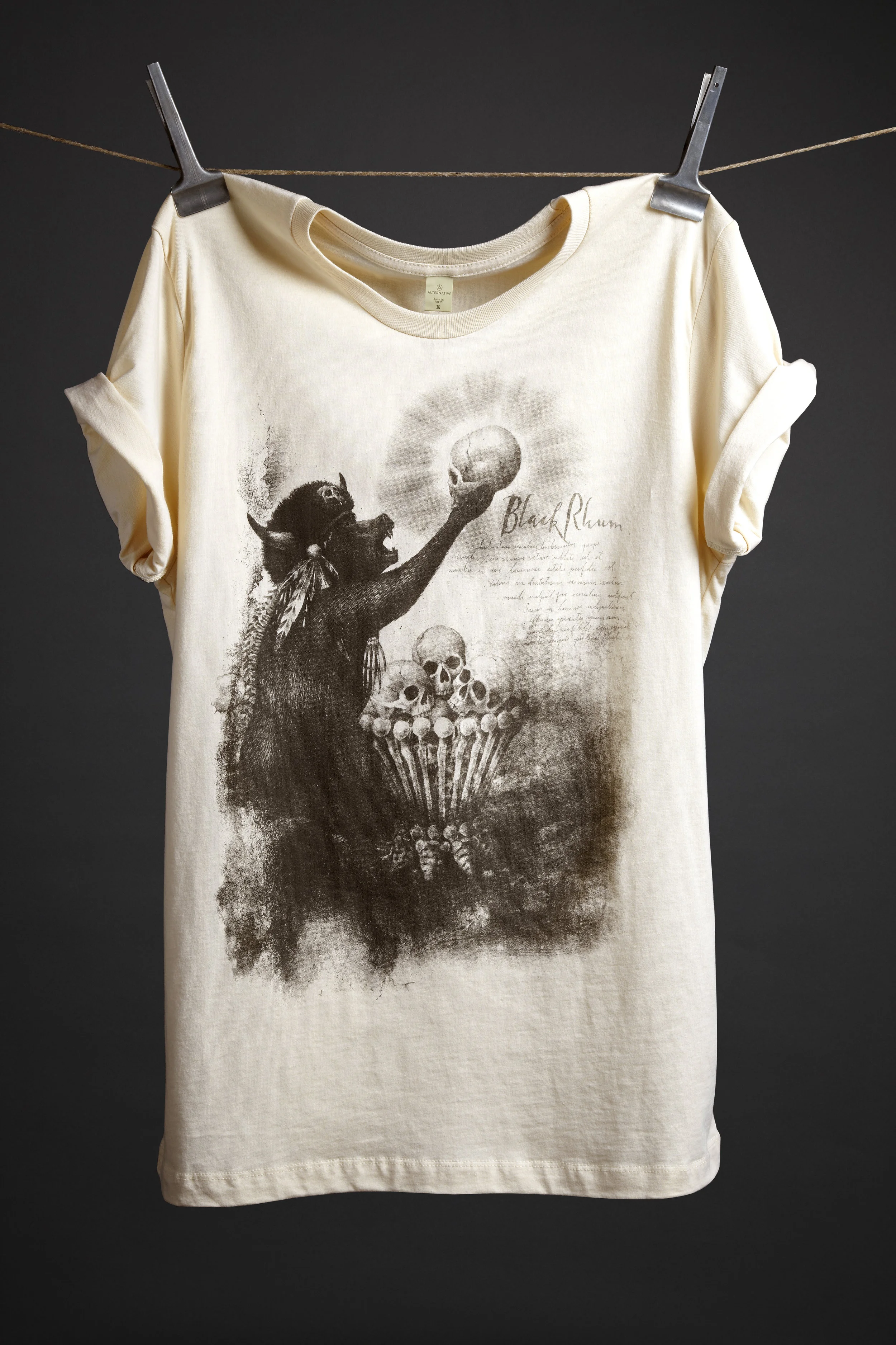 Black Rhum T-Shirt - Cream