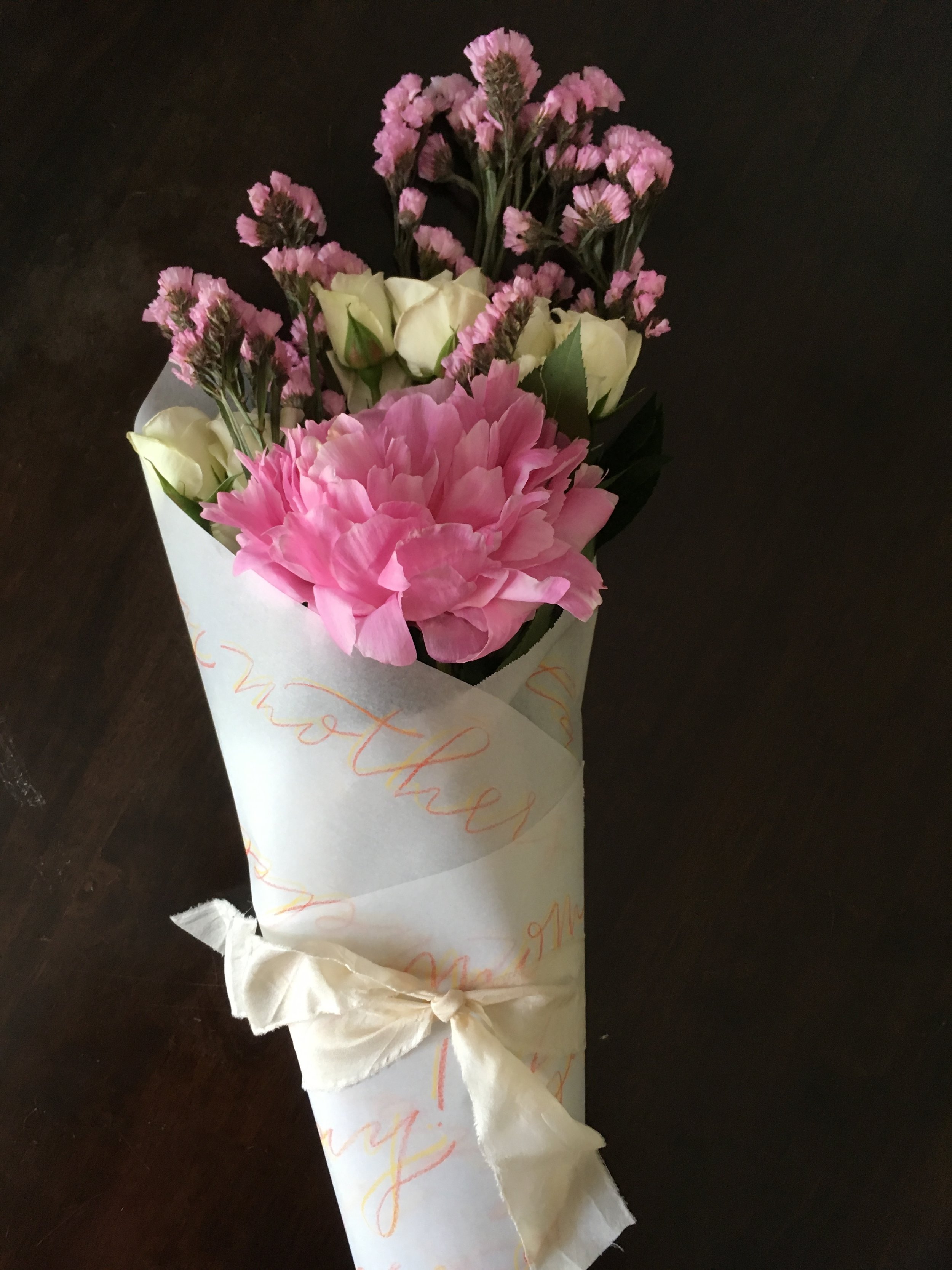 Unique Personalized: Custom Floral Tissue Paper for Bouquet