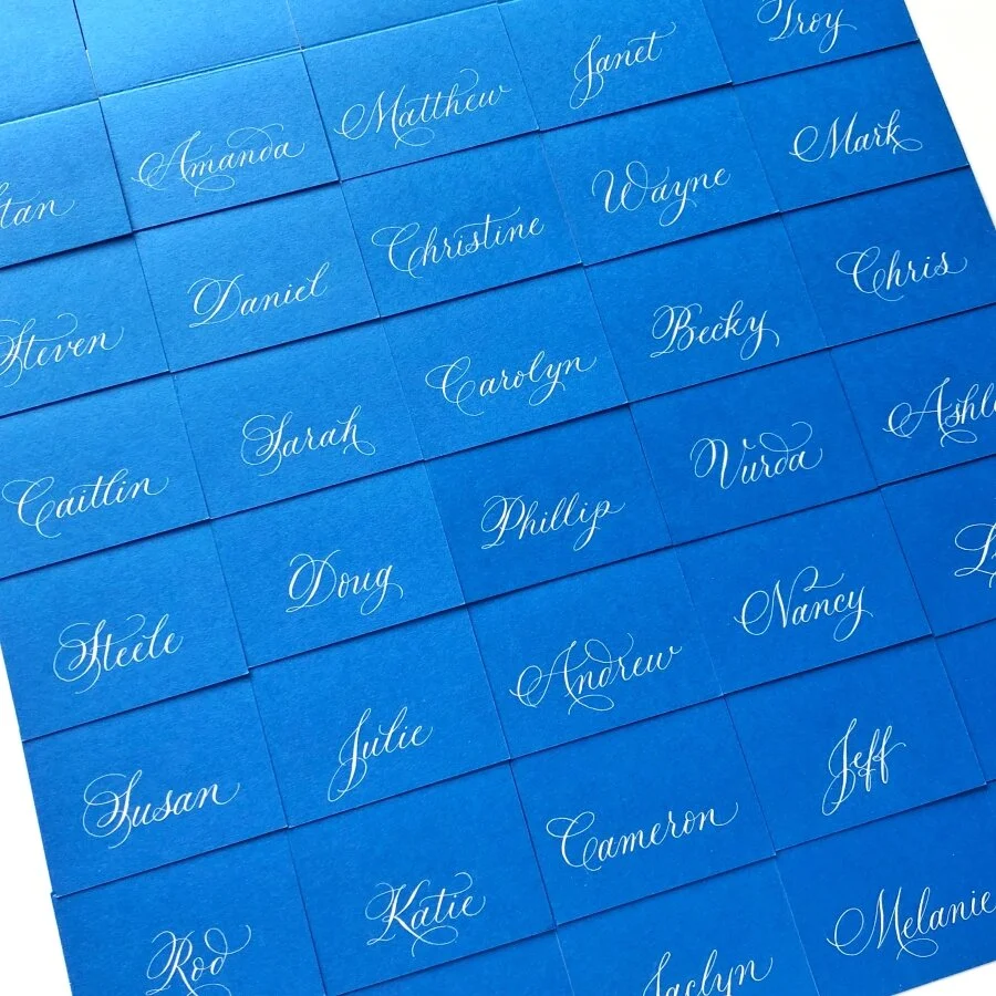 Blue Marie Script Calligraphy Place Cards.jpg