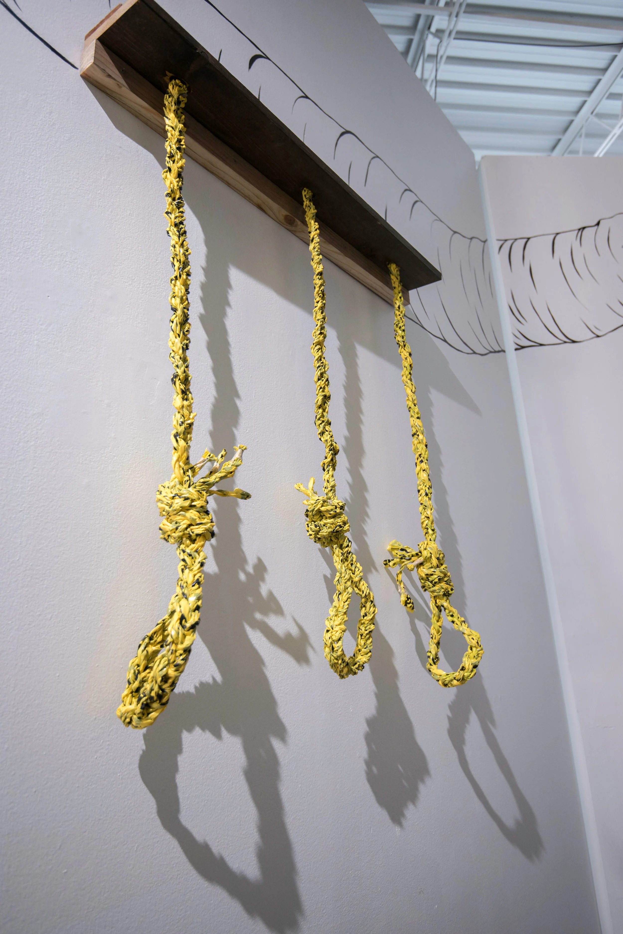 Untitled Adrienne Doyle Wood + Police Caution Tape