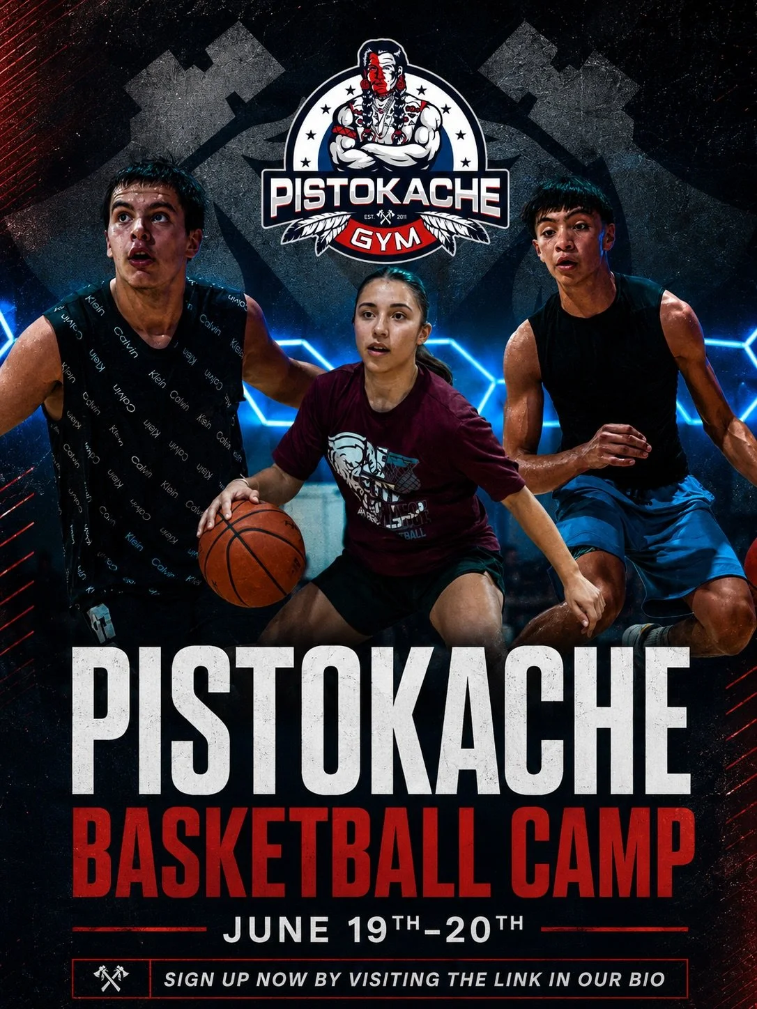 🏀 Registration for our first Summer Basketball Camp is open!⁣
⁣
Tap the link in our bio or message us to sign up today.⁣
⁣
Camp Details:⁣
𝗗𝗮𝘁𝗲: June 19-20⁣
𝗬𝗼𝘂𝘁𝗵 (Ages 8-13): 10:00 AM - 12:30 PM⁣
𝗔𝗱𝘃𝗮𝗻𝗰𝗲𝗱 (Ages 13-18): 1:30 PM - 4:0