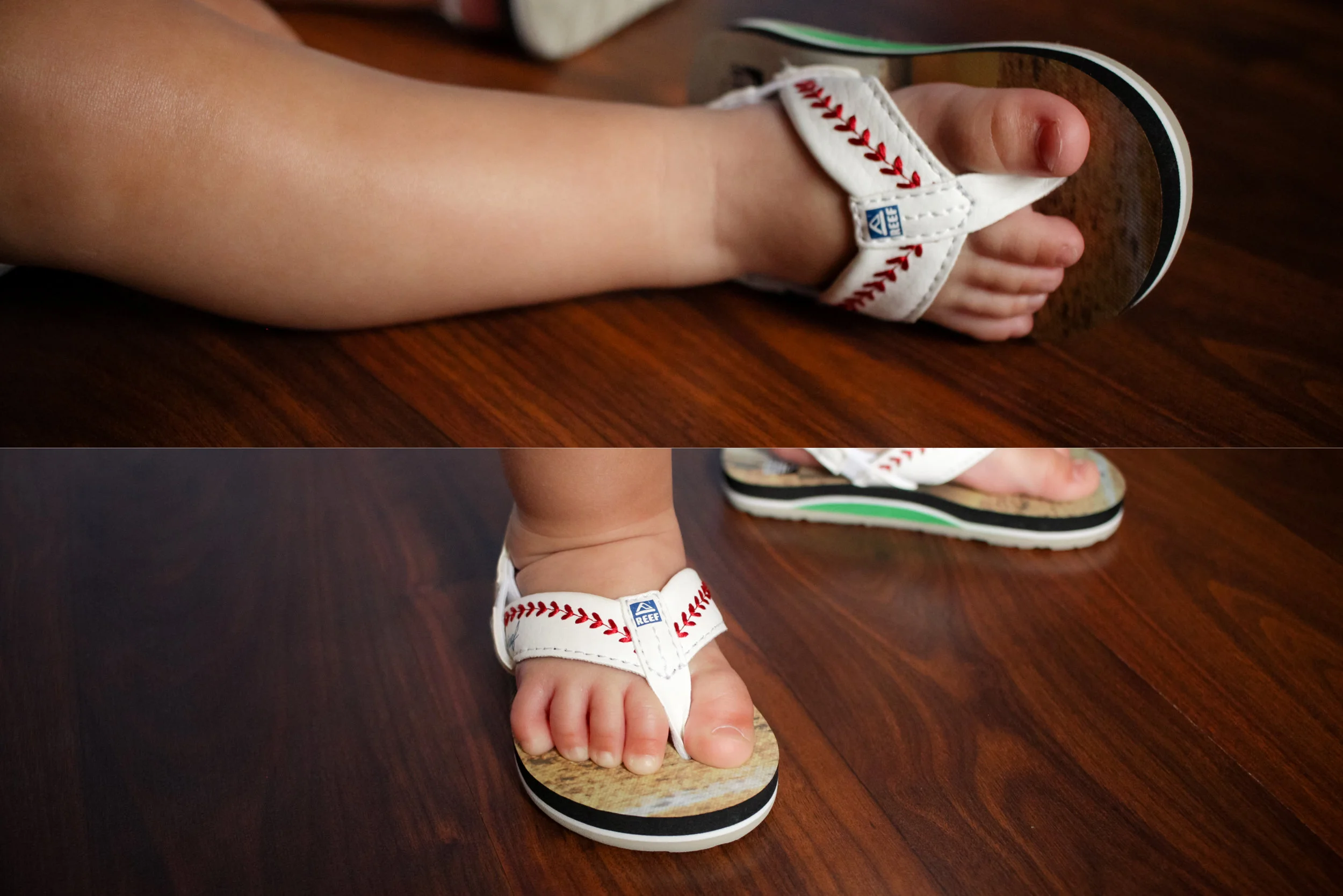 Those sandals were the perfect touch to his outfit. Too cute!