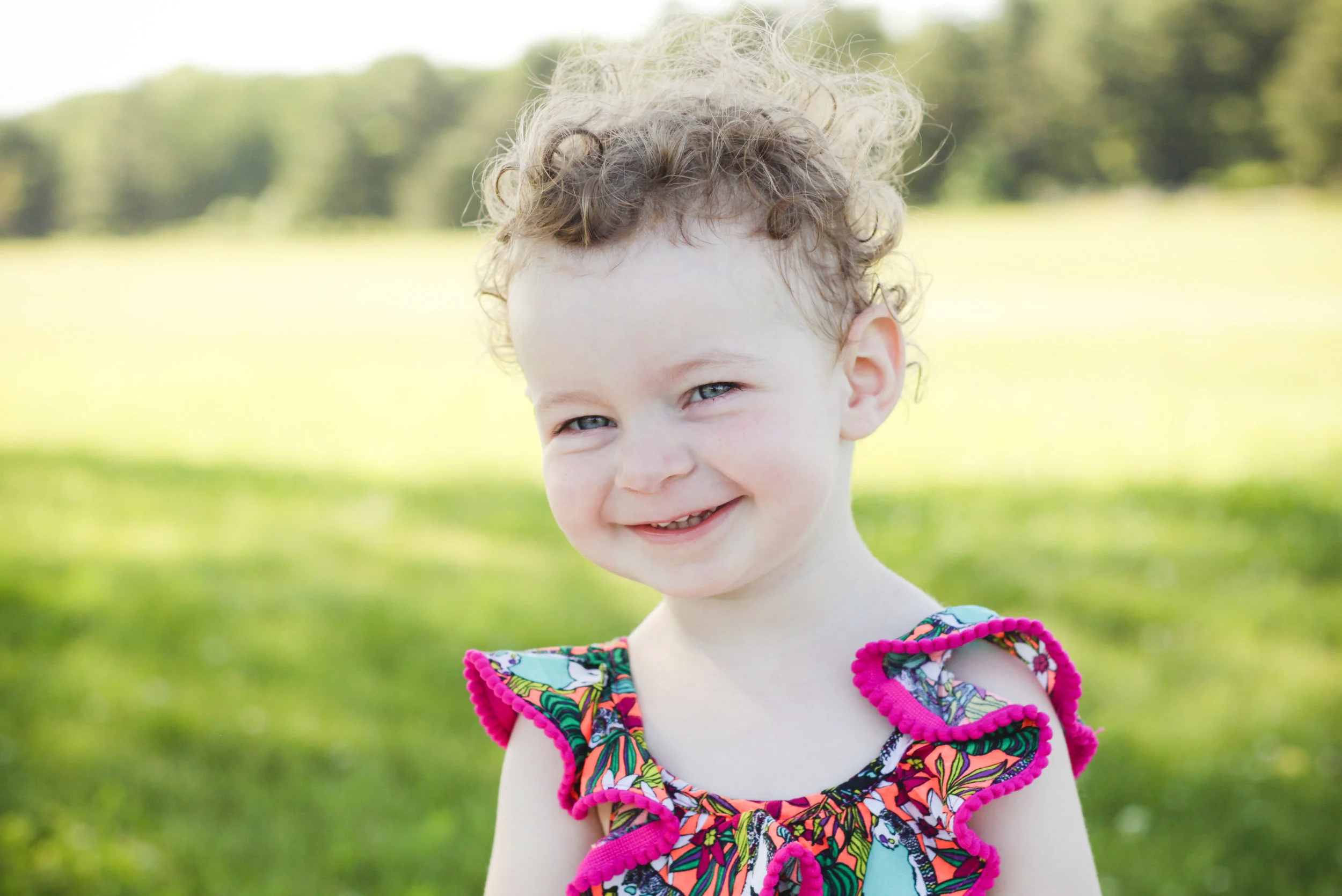 I am obsessed with her curls! 