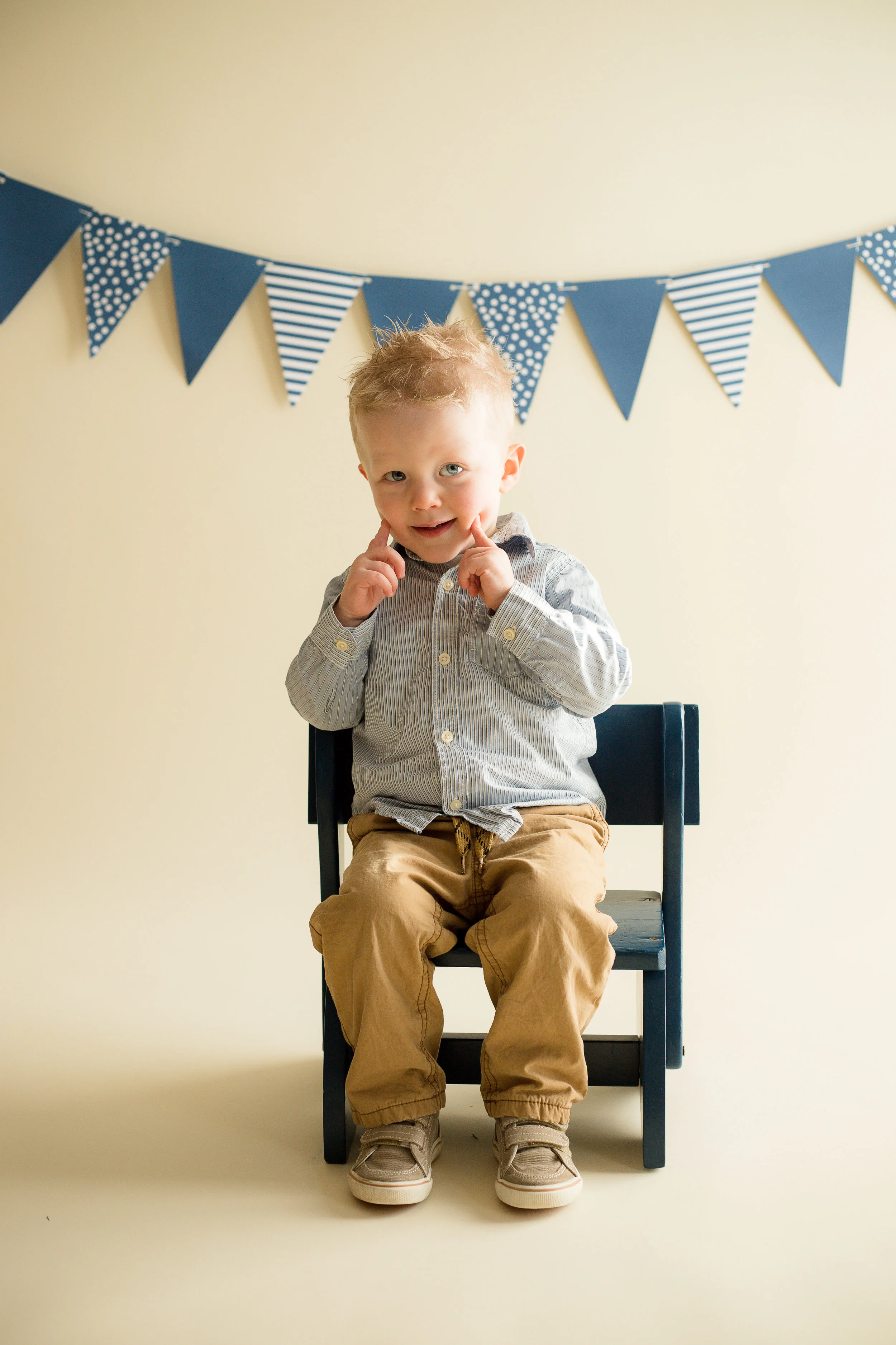 At age two, Jack is into TV shows Puppy Dog Pals and Mickey Mouse . He also likes to sing nursery rhymes such as "If You're Happy and You Know It," "Twinkle, Twinkle Little Star," and "Itsy Bitsy Spider." During this photo, he sang and did the moves to "If You're Happy and You Know It."