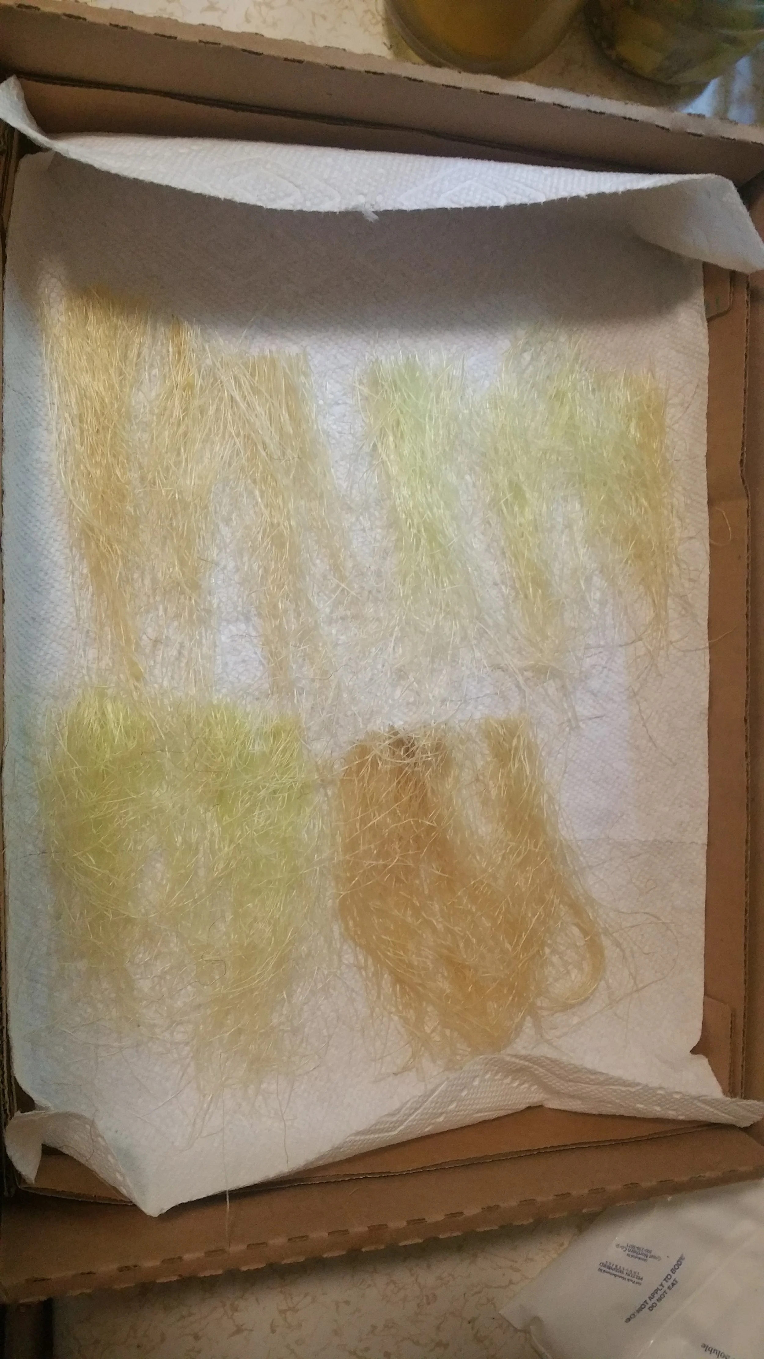 Corn silks drying