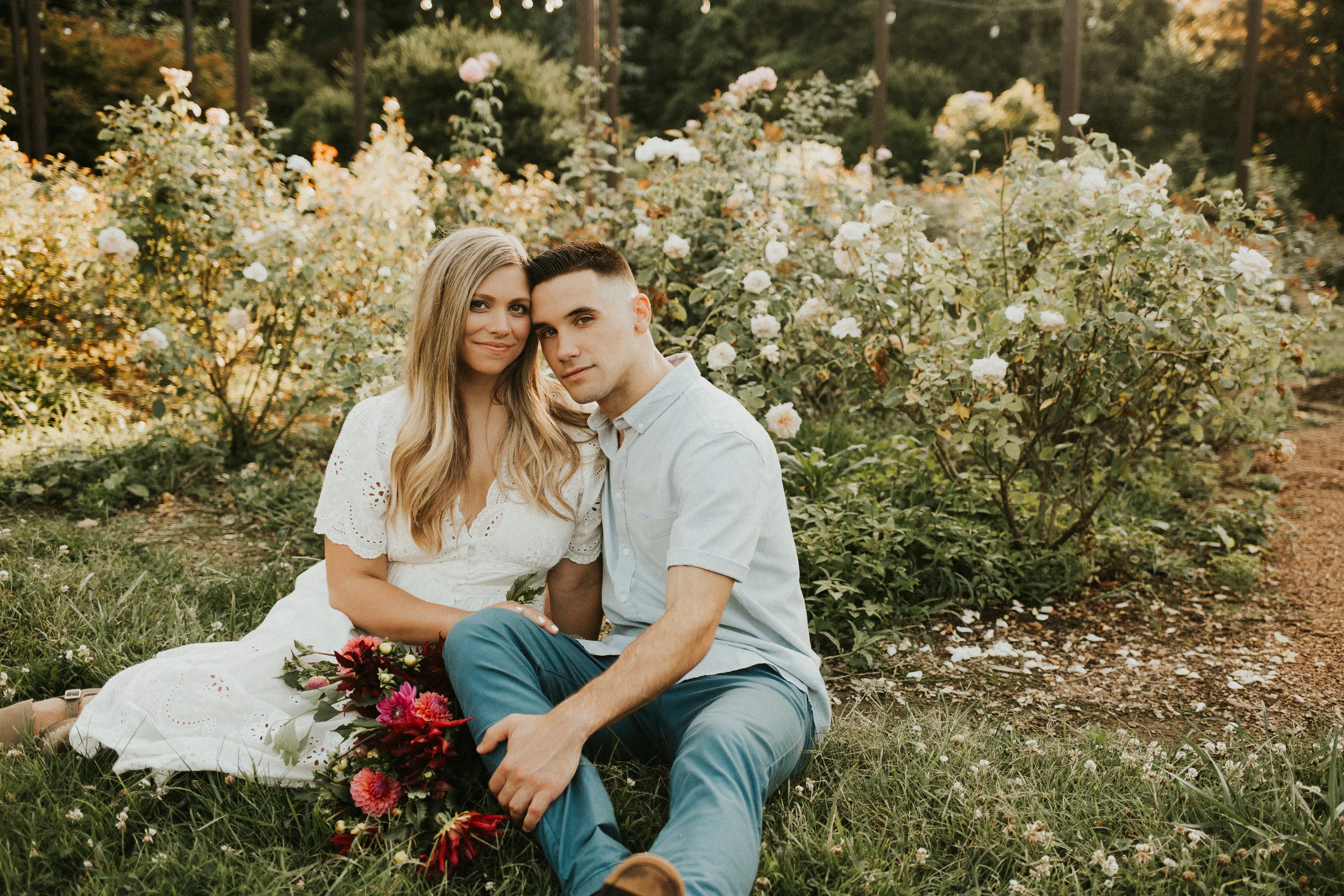 Beautiful Rose Garden Engagements | Nashville, Tennessee Wedding Photographer