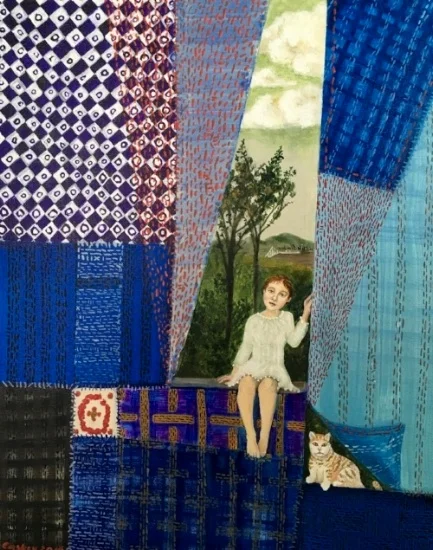 Boro Cloth Fantasy 16 x 20"