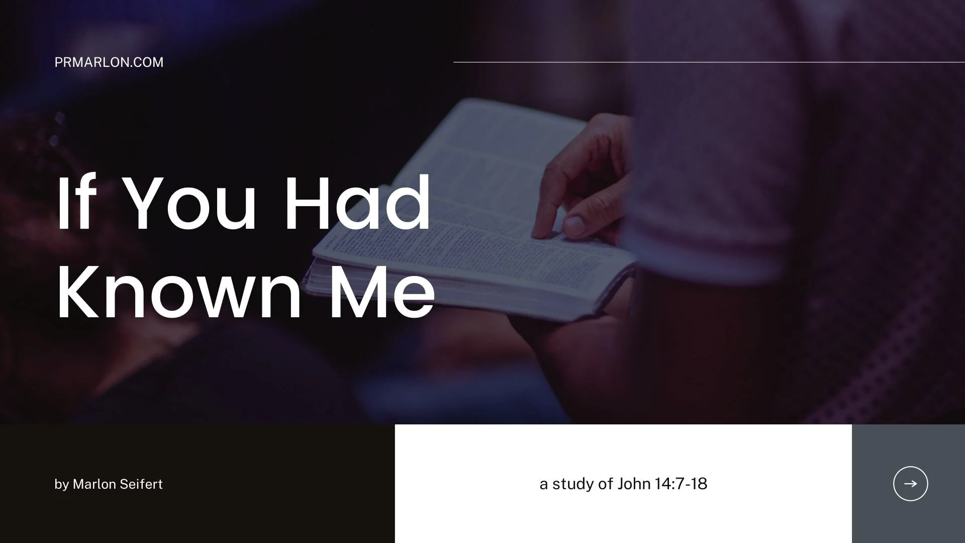 If You Had Known Me