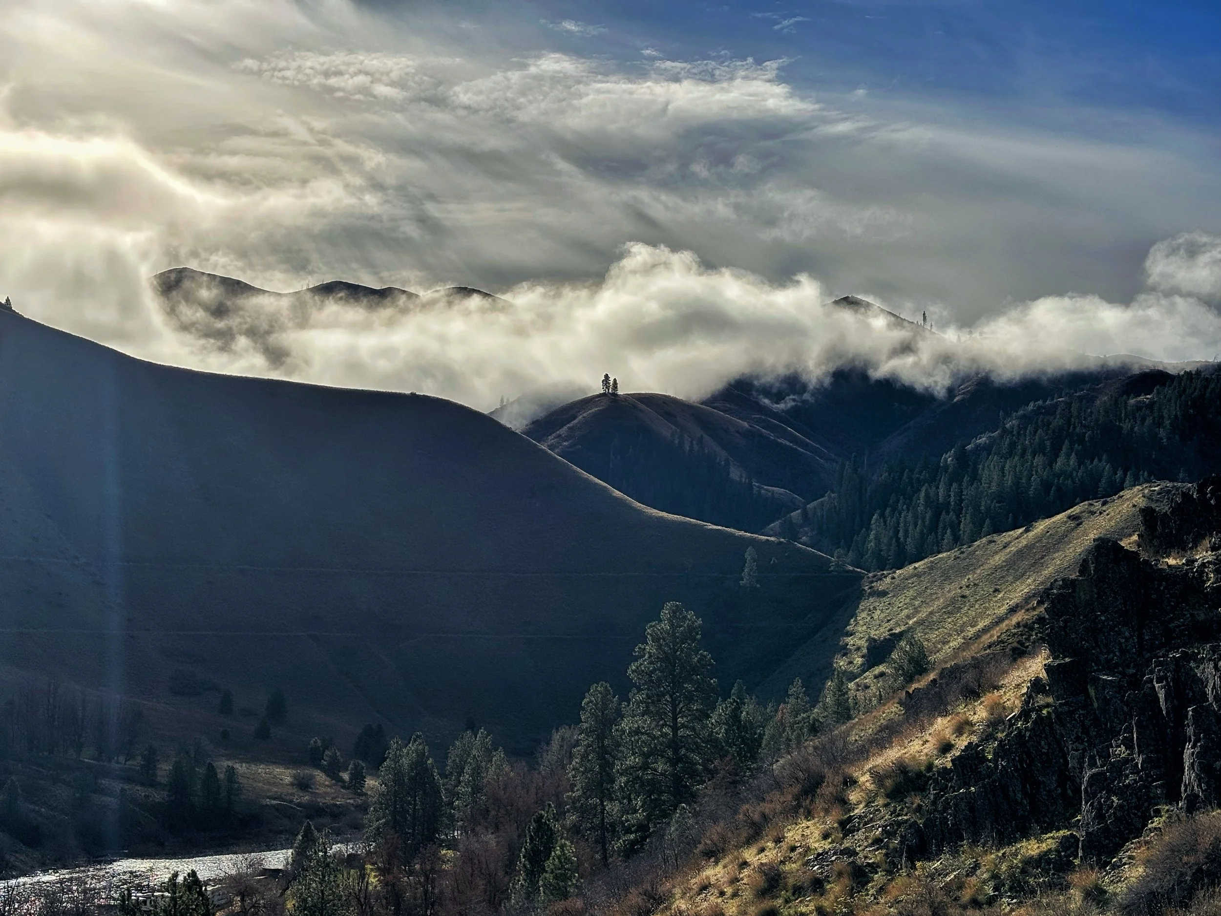 mountains in Idaho where we now live