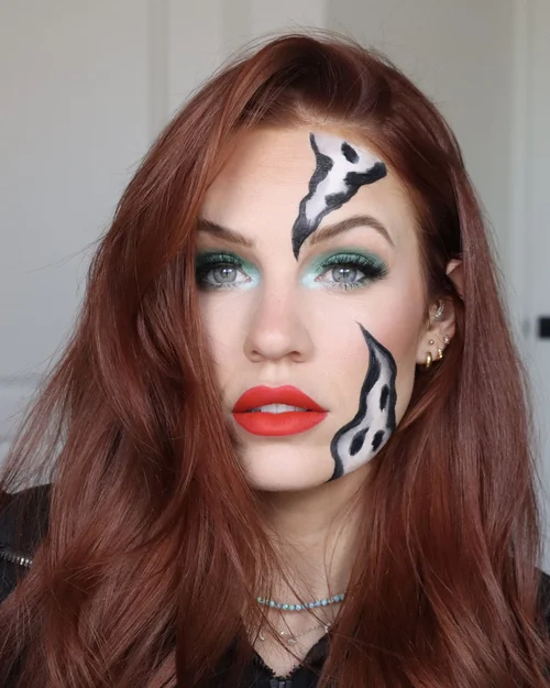 cruella red dress makeup CRUELLA ( Emma Stone ) Makeup Transformation - Cosplay Tutorial