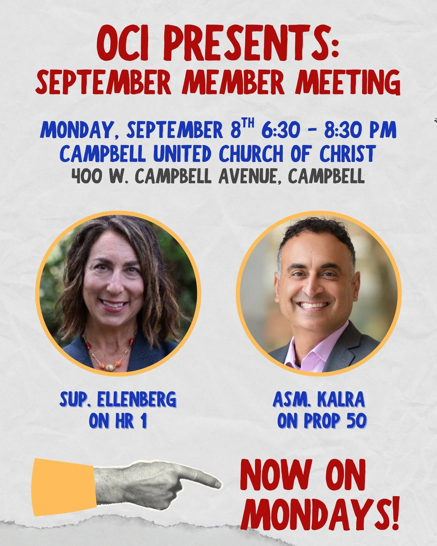📅 Join @orchardcityindivisible and @swingleftsb for our monthly member meeting on MONDAY, September 8th for an evening of action and education. We will be joined by Assemblymember Ash Kalra who will discuss the vital importance of redistricting, Pro