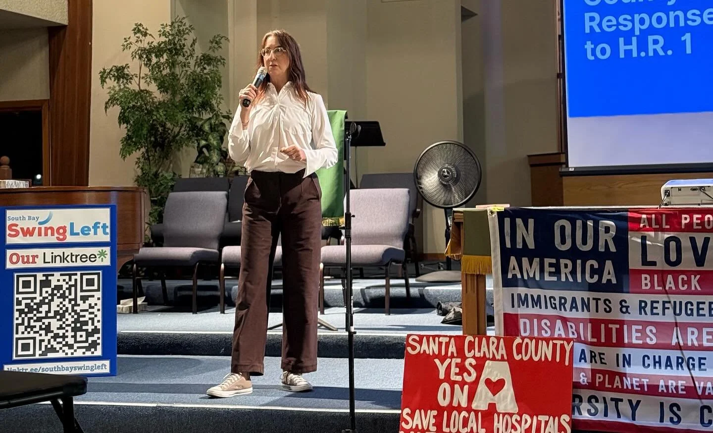 Thank you to everyone who joined us for Orchard City Indivisible at our new time and location! Your energy, ideas, and commitment to building a stronger community keep us moving forward.

A special thank you to County Supervisor Susan Ellenberg and A