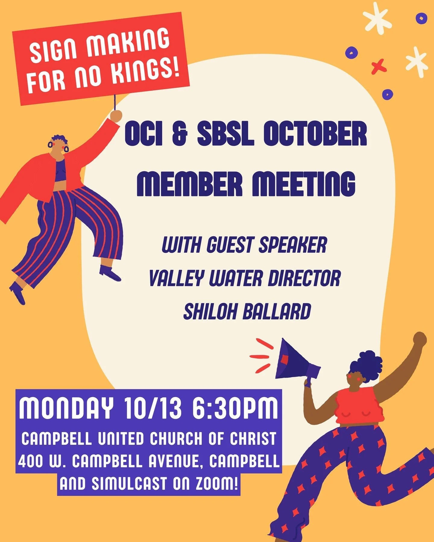 📅 It's go time! Join @orchardcityindivisible and @swingleftsb on Monday, October 13th for an energizing evening of education, community, and action! Please note: we&rsquo;ve shifted from Wednesdays to Mondays.
 

We&rsquo;ll be joined by Valley Wate