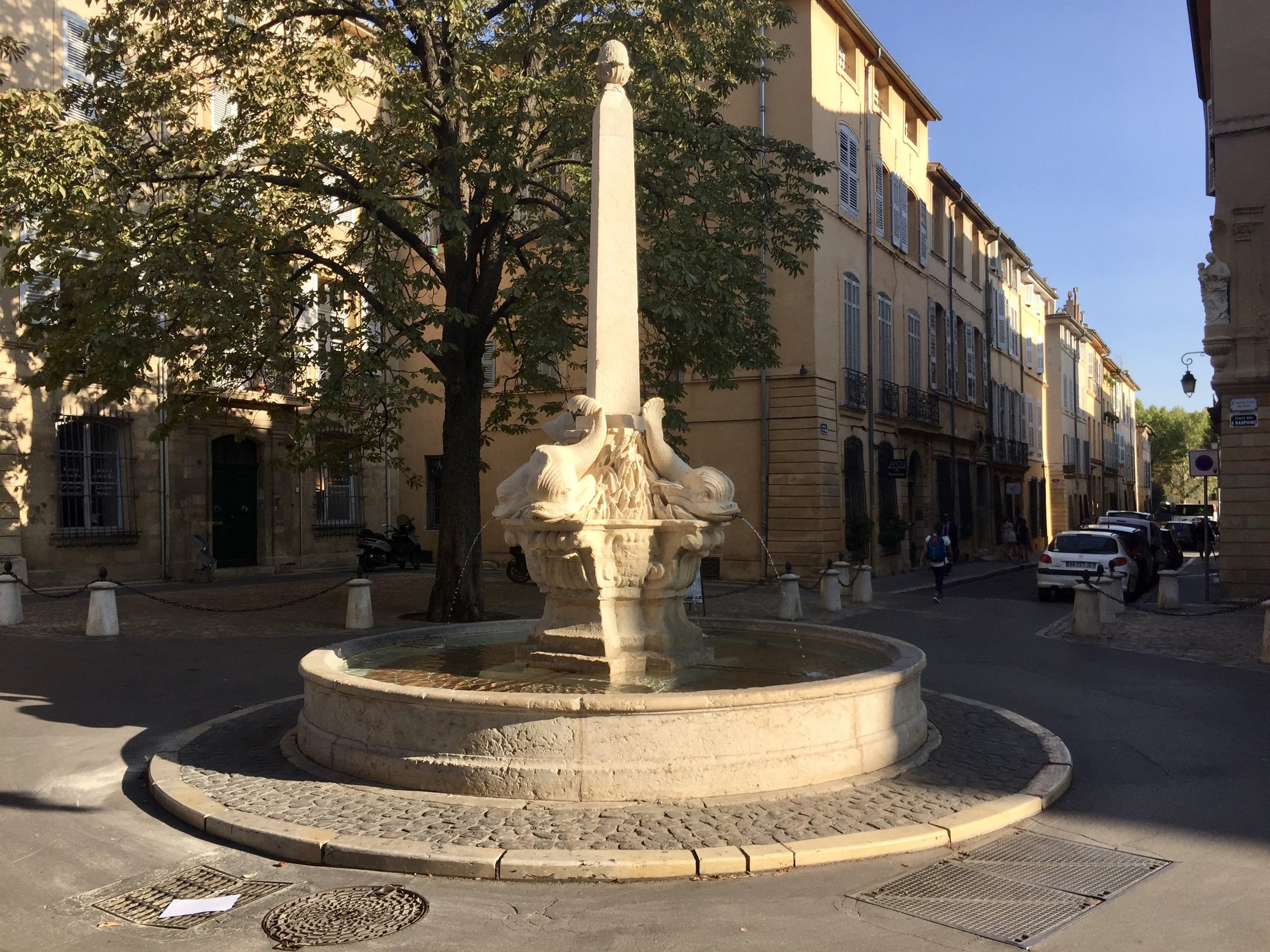 Lemley4_Fountain on quiet street in Aix-en-Provence.jpeg