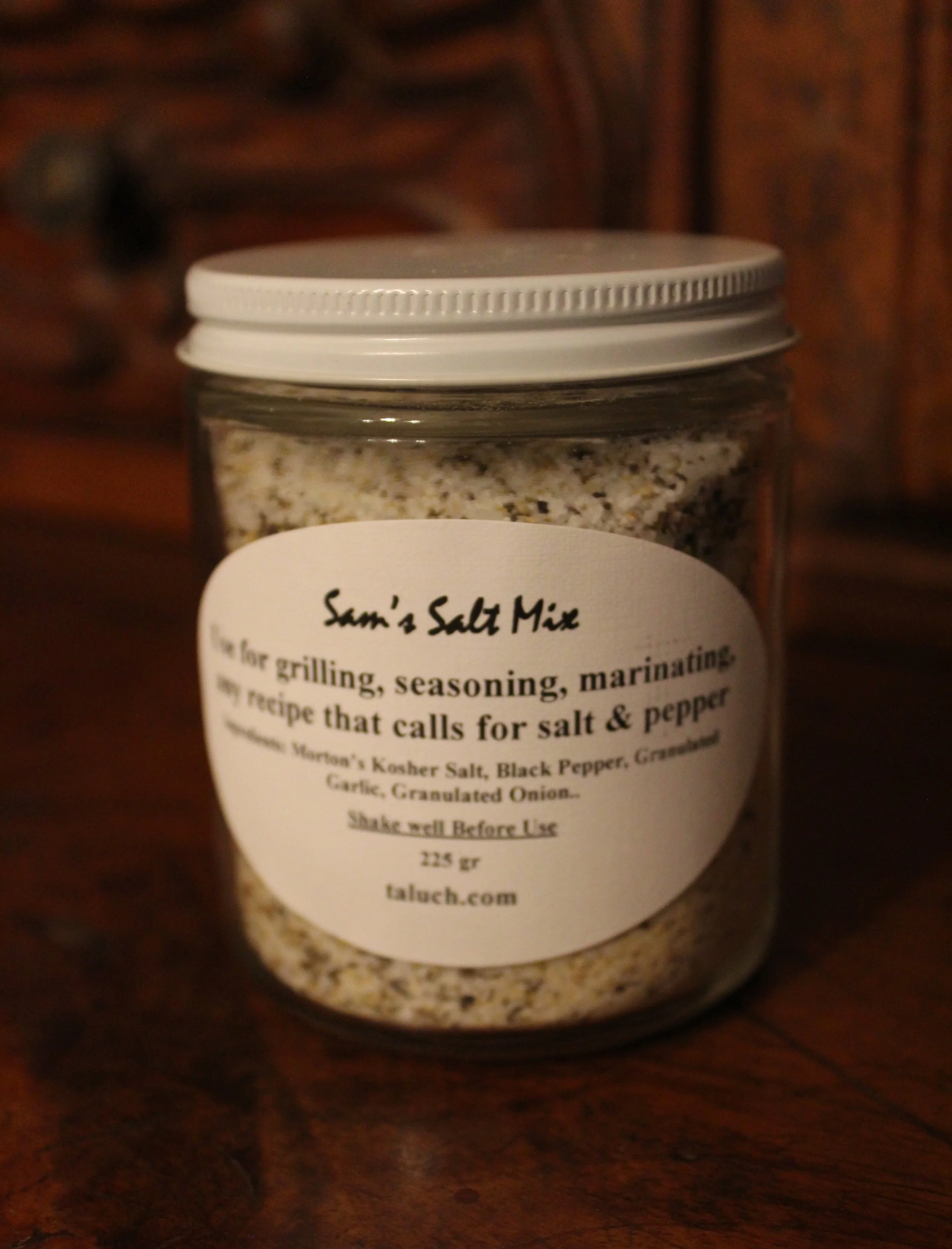 Sam's Salt Mix | 225 gr. | 8 oz glass jar | 