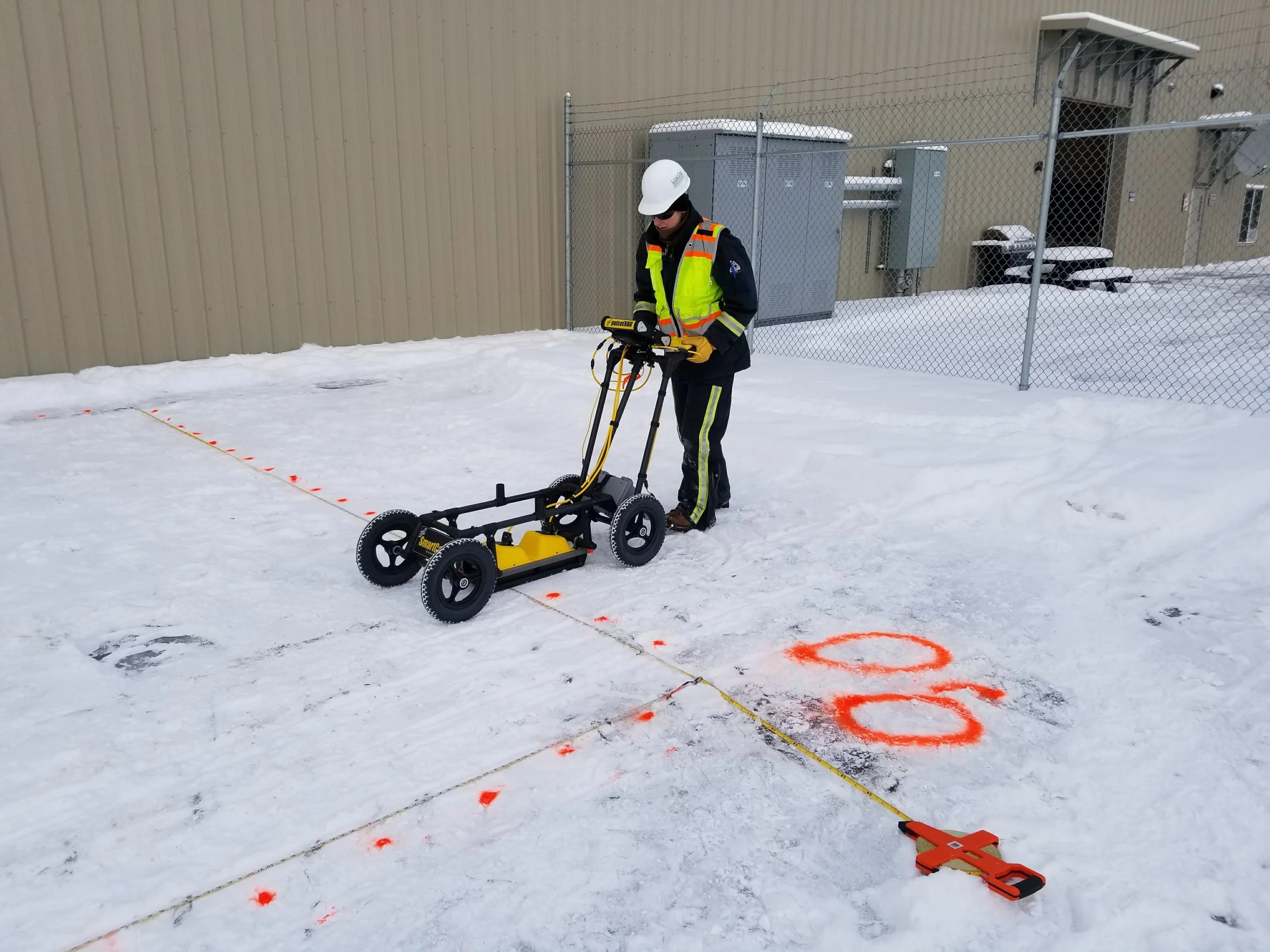 GPR data collection in winter at the Anchorage International Airport