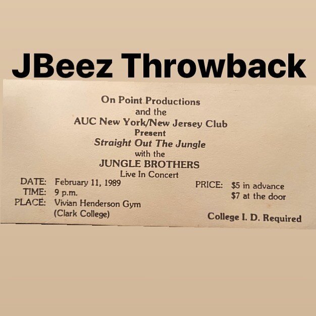 Throwback: Going Back 1989, This Was A Ticket To See The JB&rsquo;s Perform At Clark College In Atlanta, Ga.