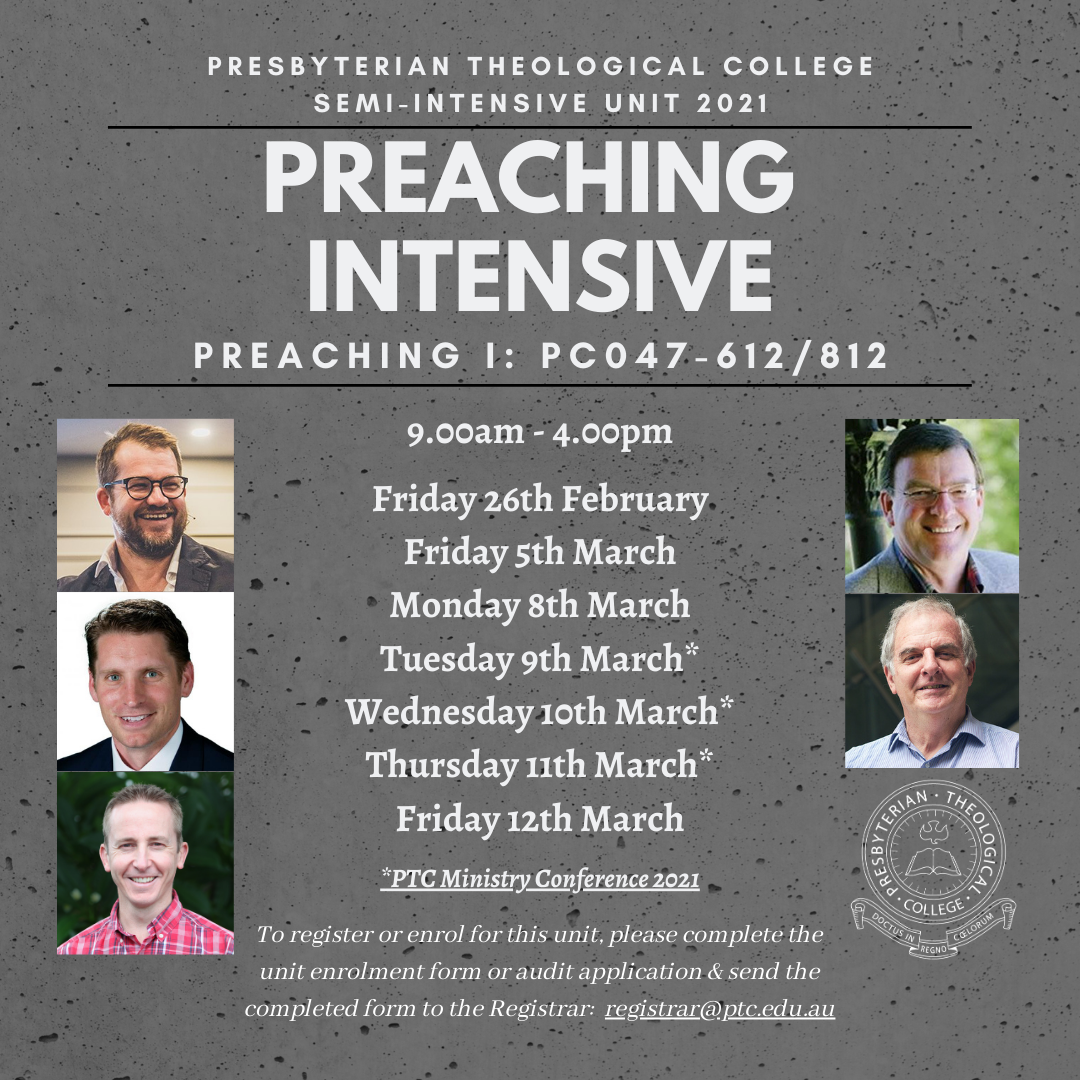 Preaching Intensive 2021