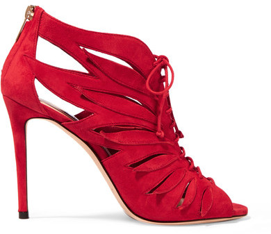 KEENA CUTOUT SUEDE ANKLE BOOTS